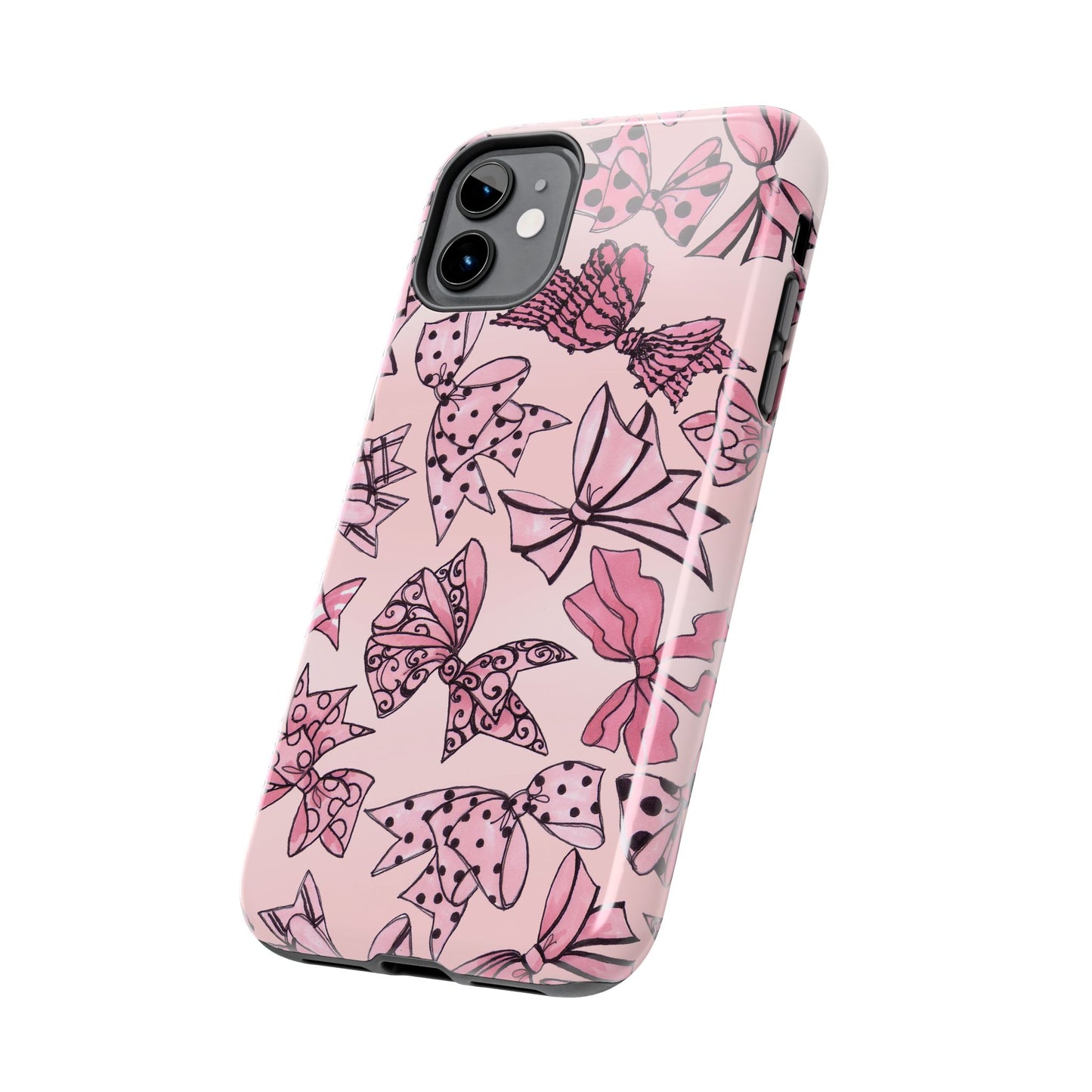 Blushing Bows Pink Sky Phone Case