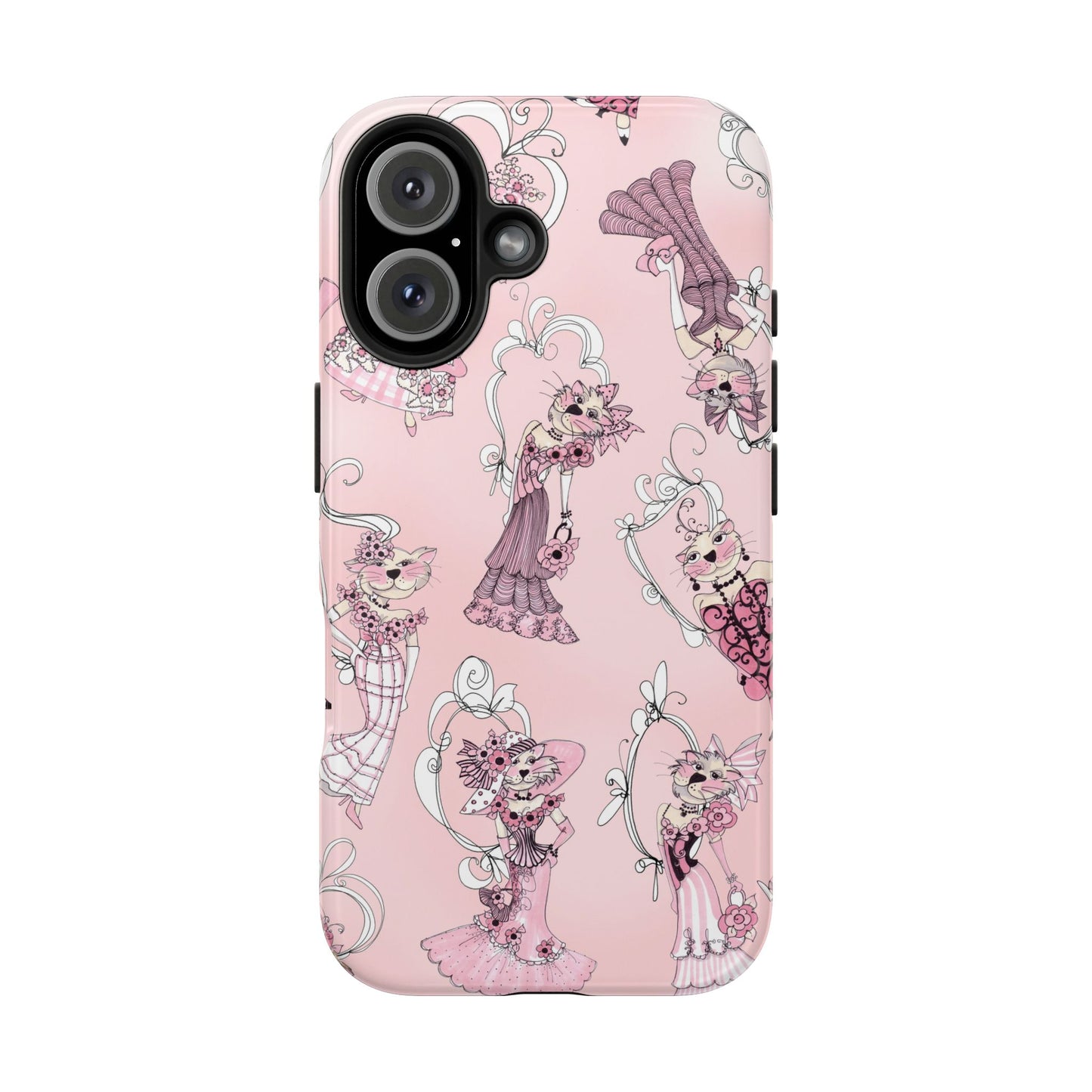 Lady Cats Tossed Phone Case