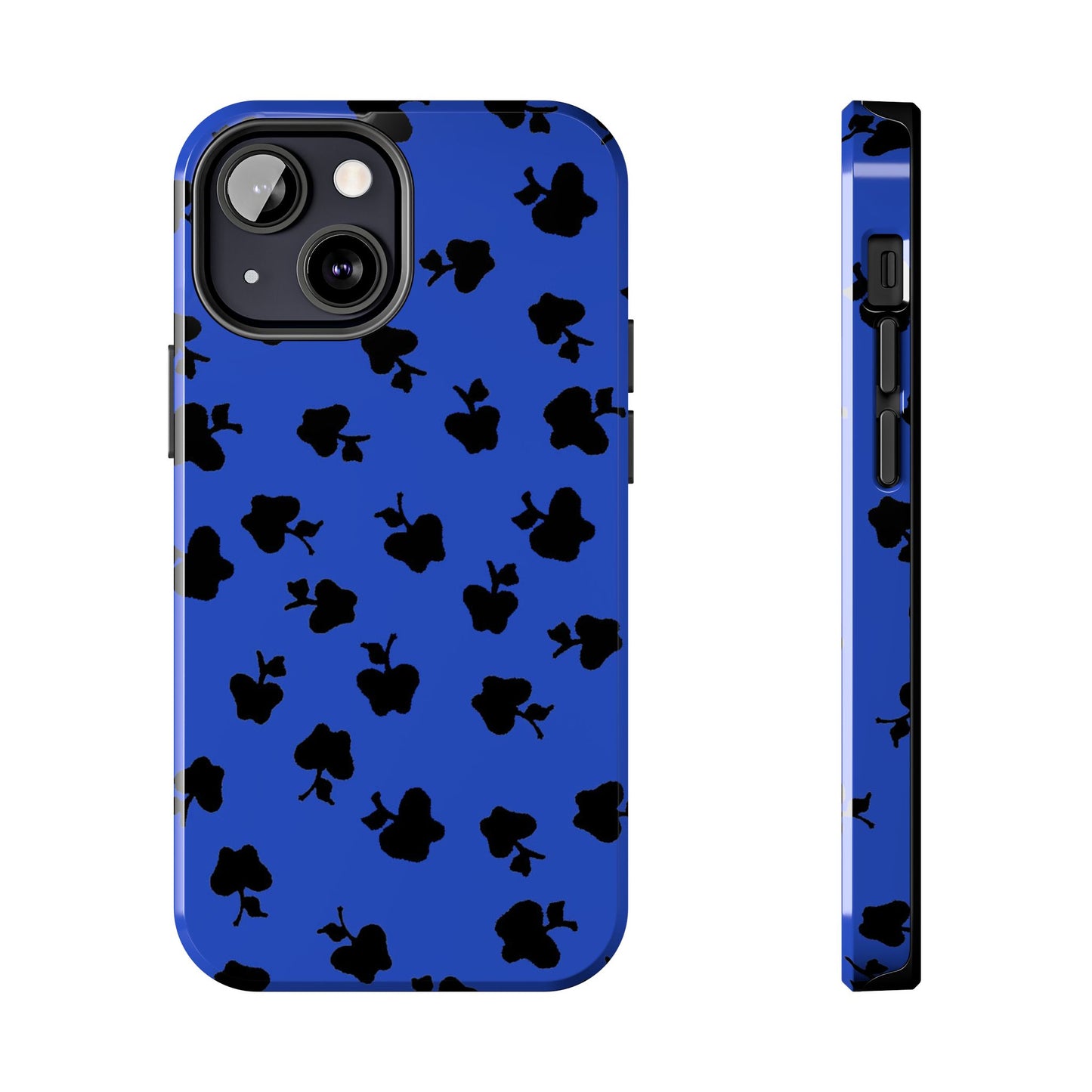 Happy Apples Blue / Black Phone Case