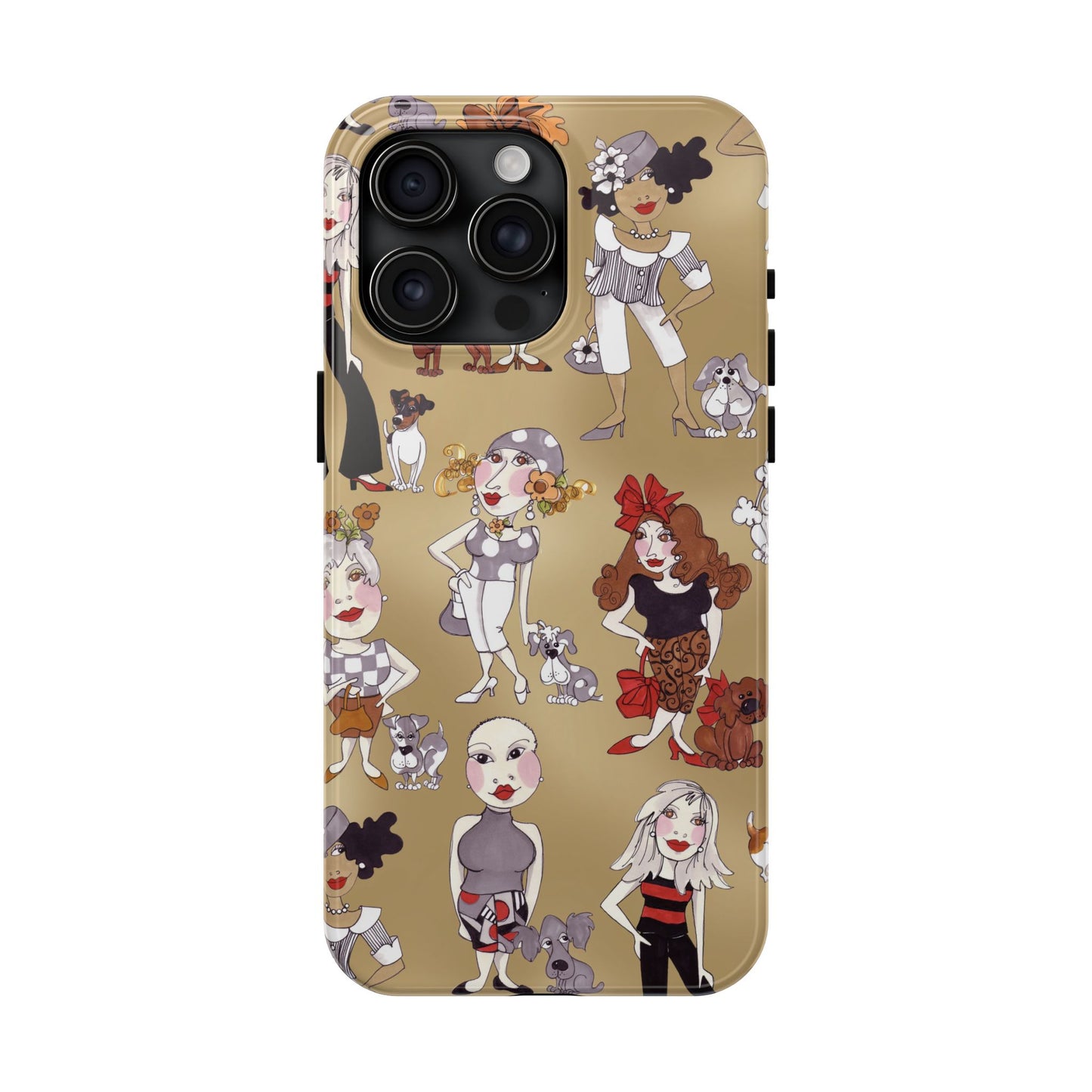 Dog Ladies Tan Phone Case