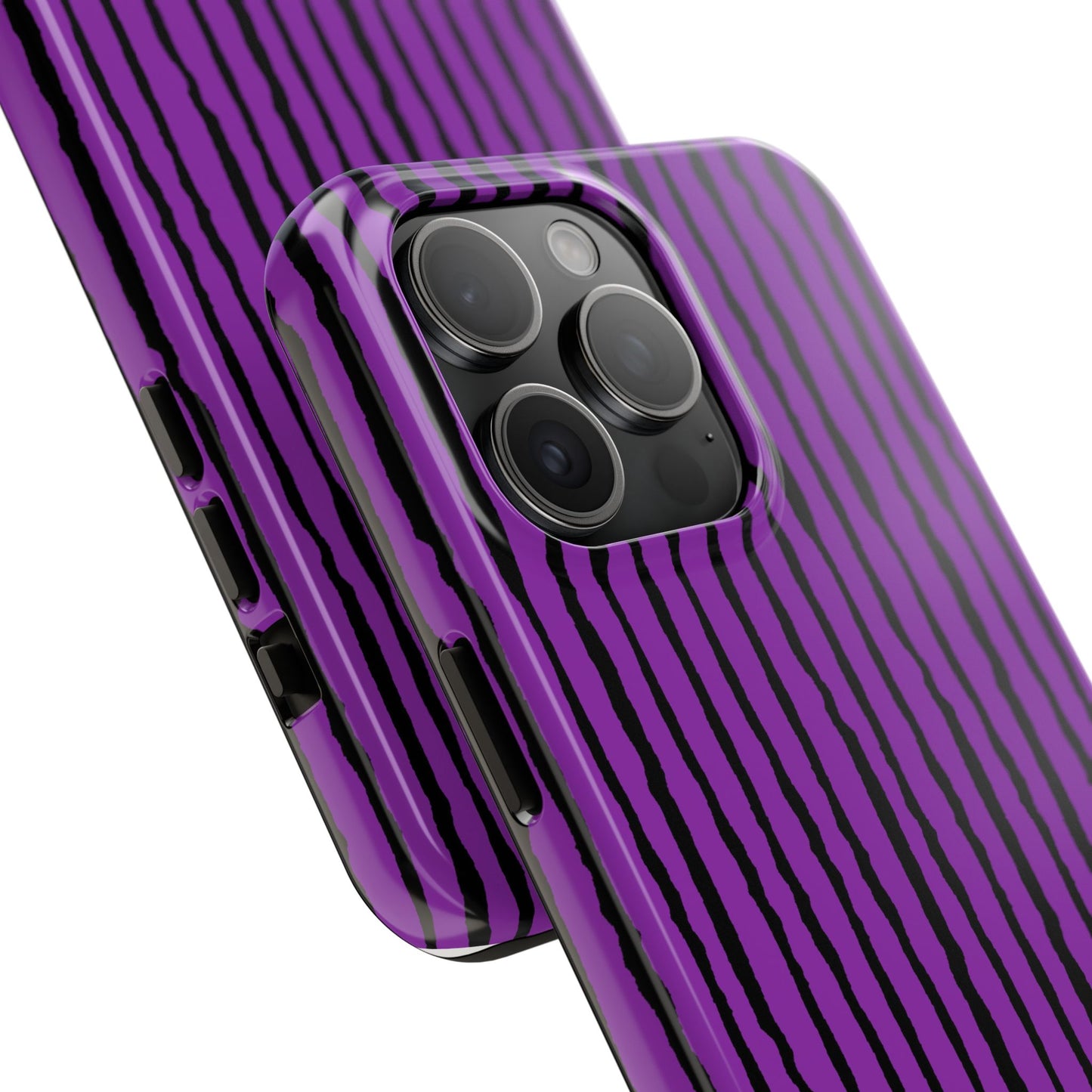 Sorta Stripe Purple / Black Phone Case