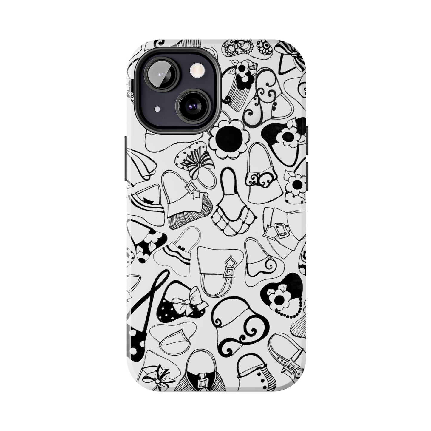 Handbags White / Black Phone Case