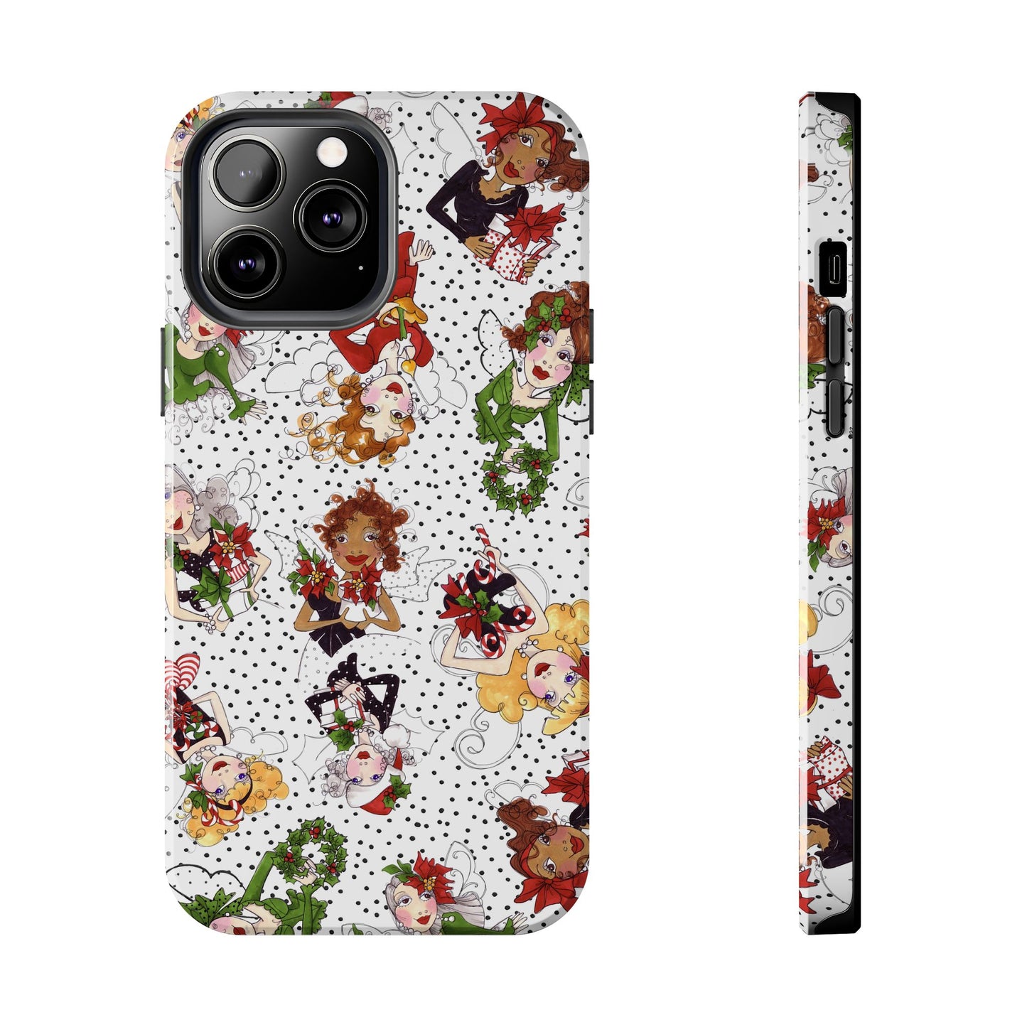 Fairy Toss White / Black Phone Case