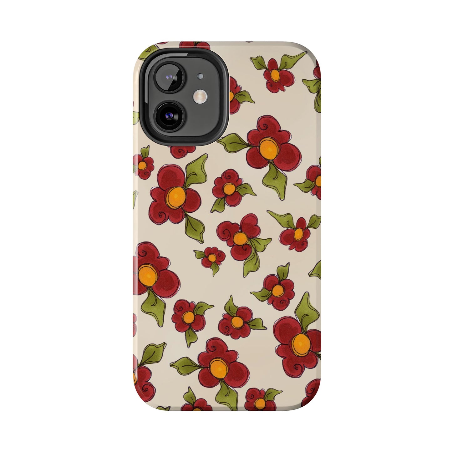 Chili Pepper Daisies Phone Case