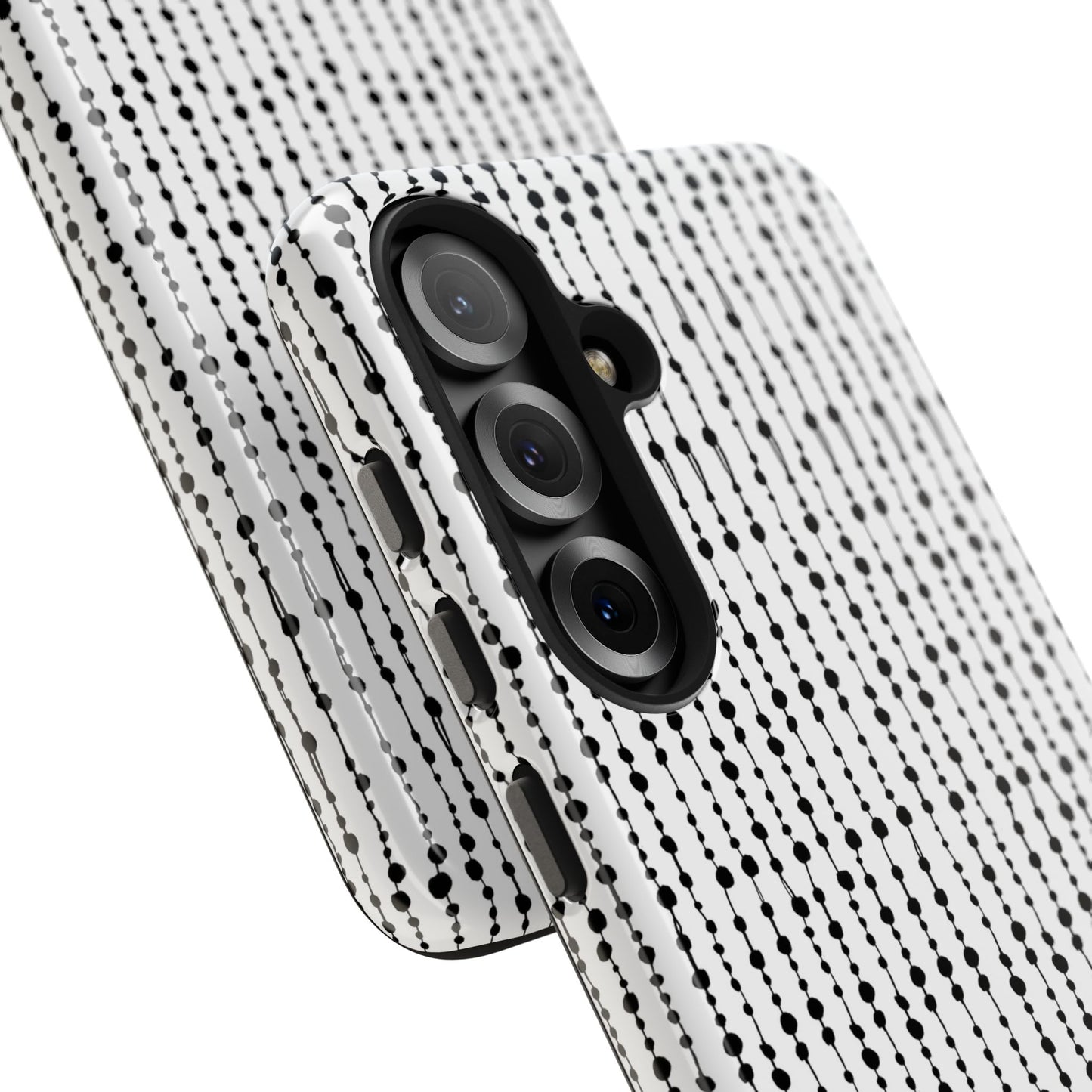 Beaded Curtain White / Black Phone Case