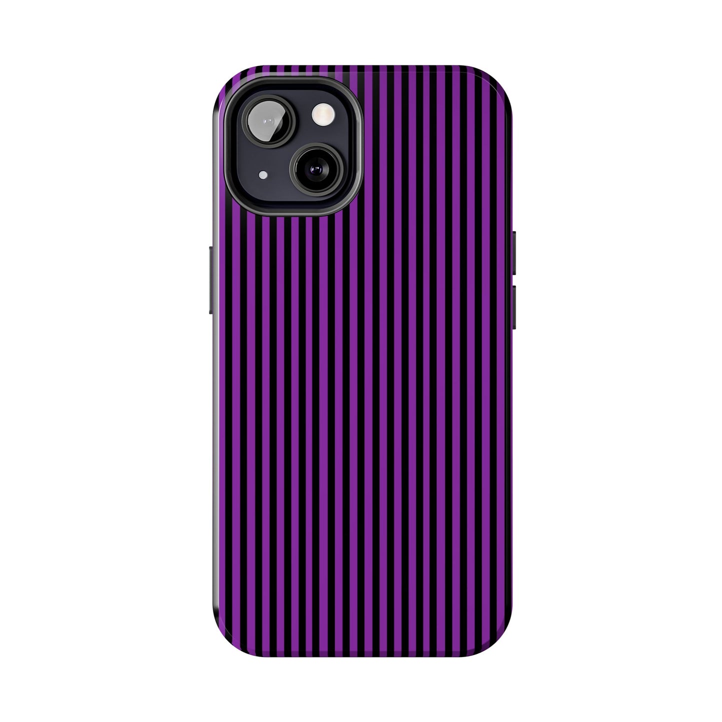 Stripe Purple / Black Phone Case