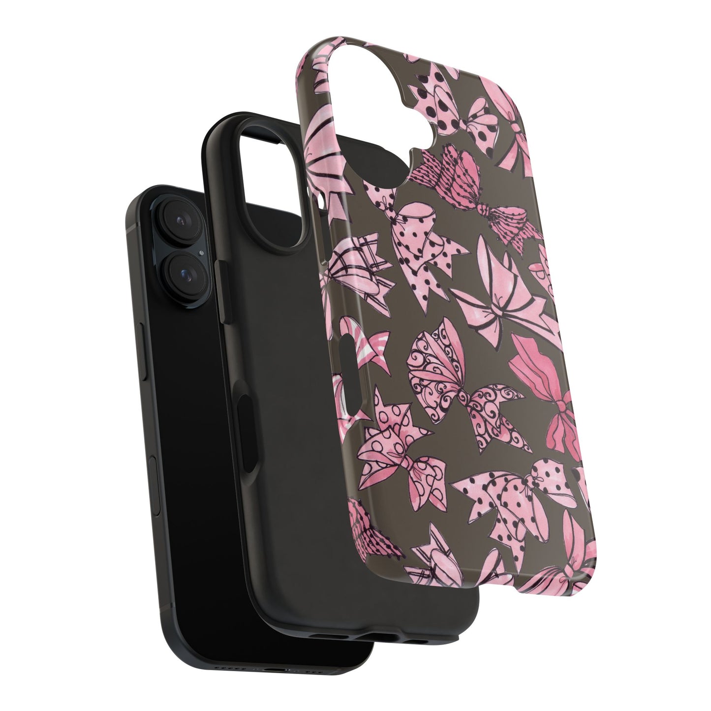 Blushing Bows Mocha Phone Case