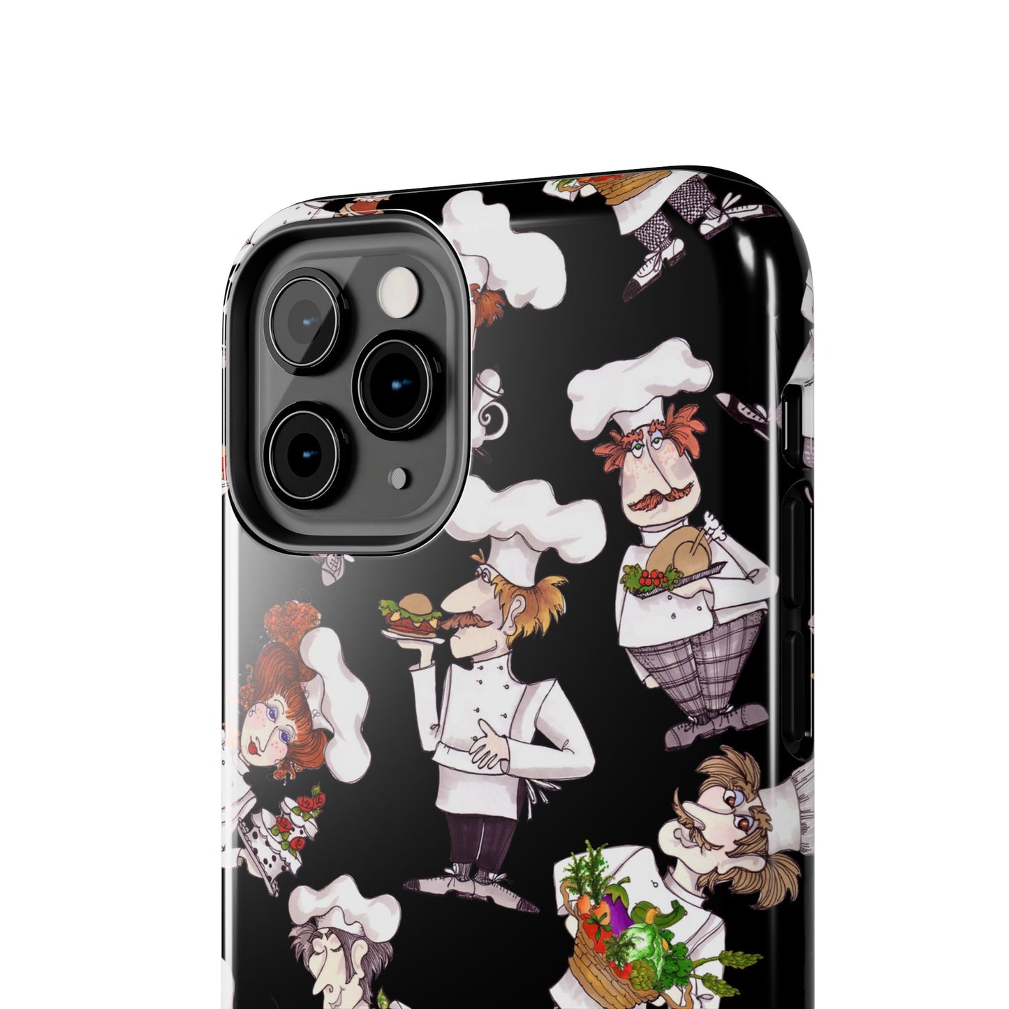 Tossed Chefs Black Phone Case
