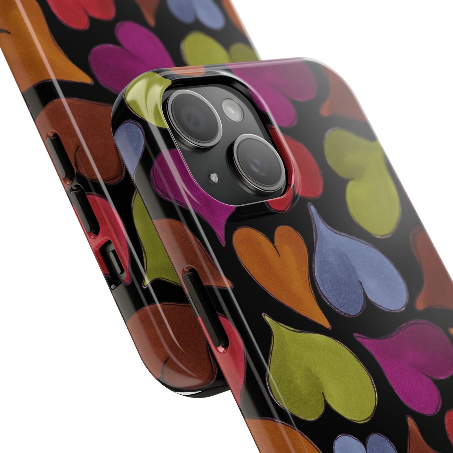 Big Hearted Black Phone Case