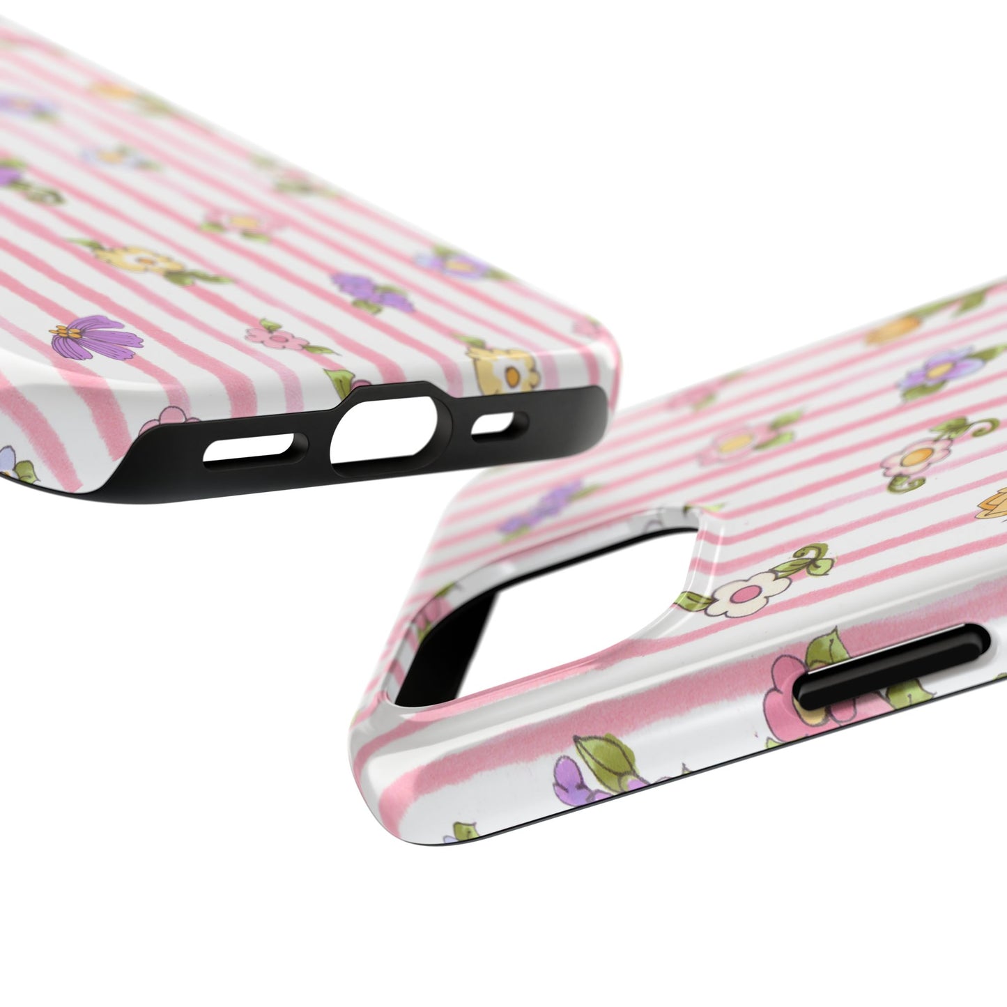 Pretty Posie Stripe Phone Case