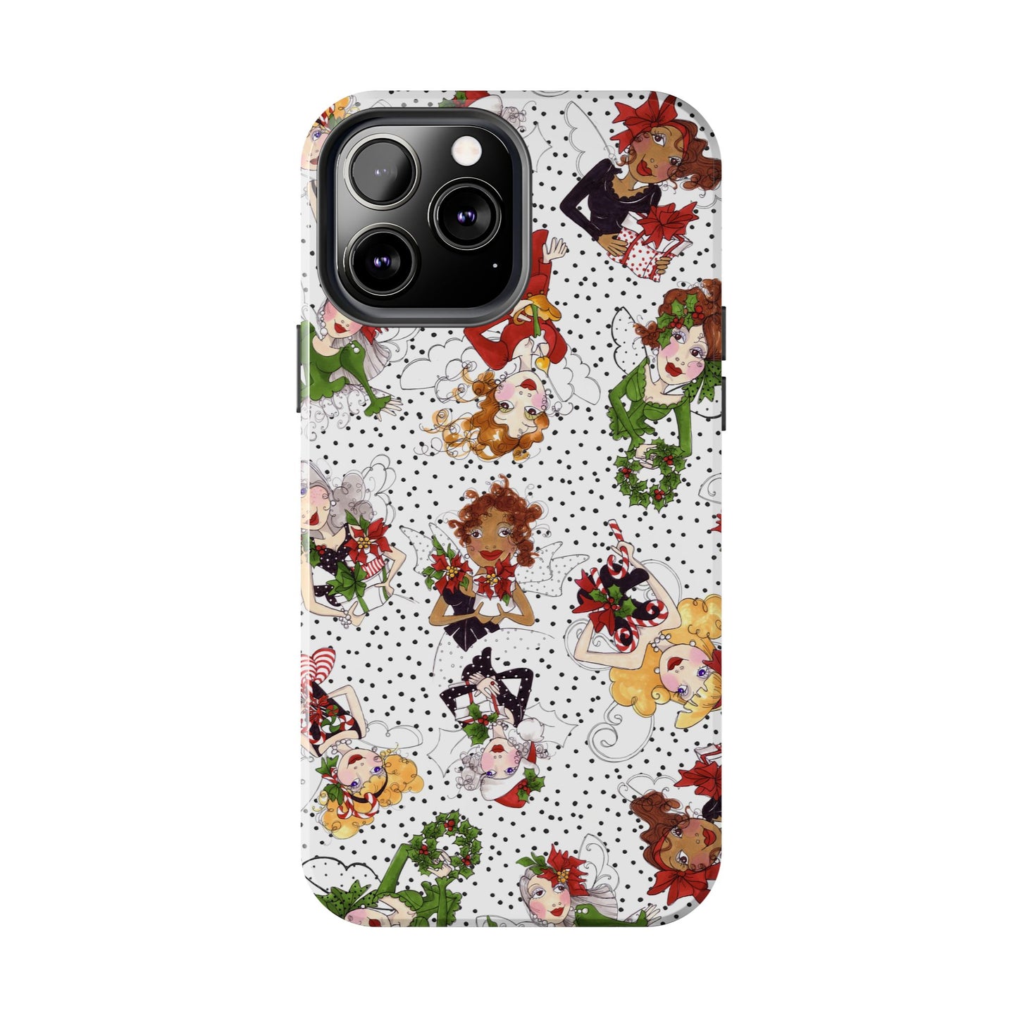 Fairy Toss White / Black Phone Case