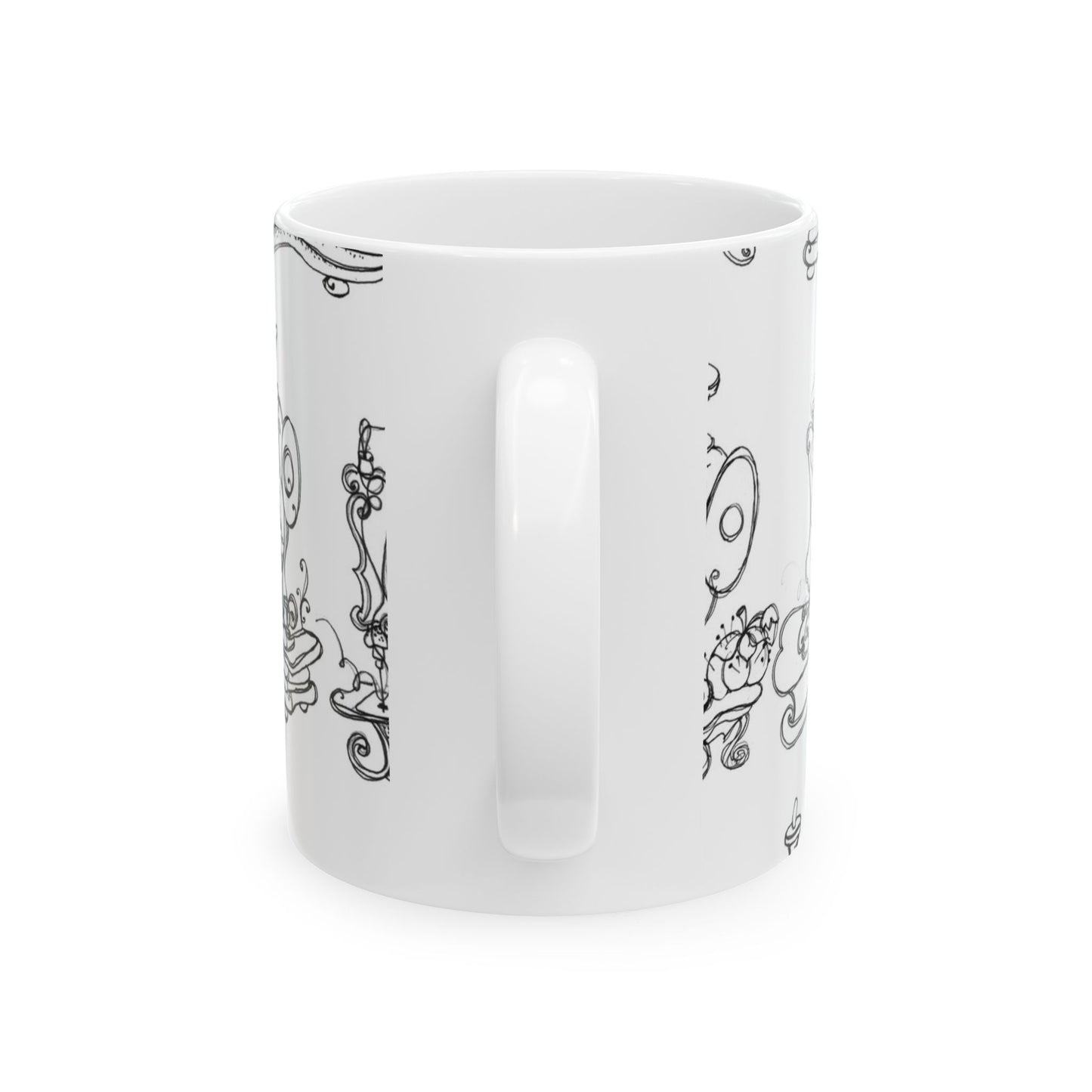 Sew Sew White / Black Cup