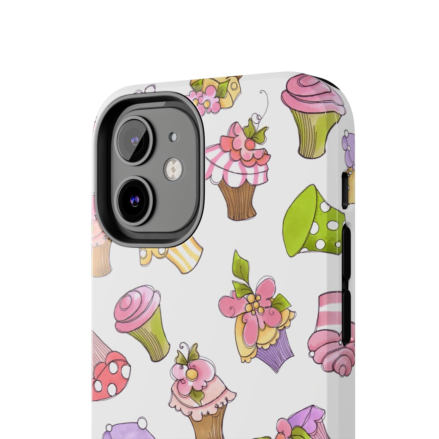 Cupcake Toss White Phone Case