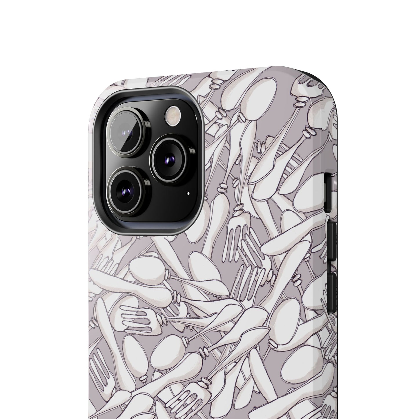 Silverware Wars Silver Phone Case