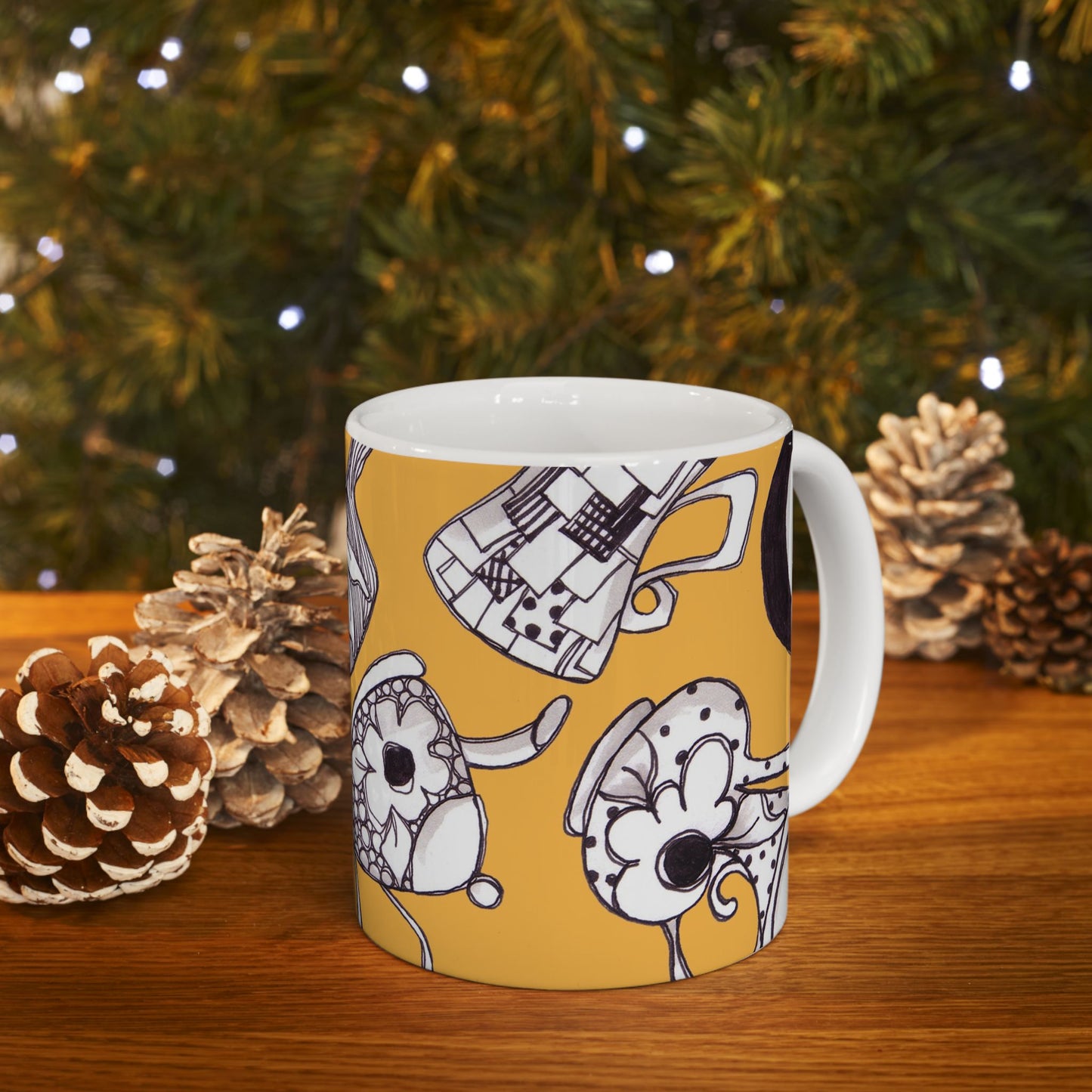 Fancy Pots Yellow Cup