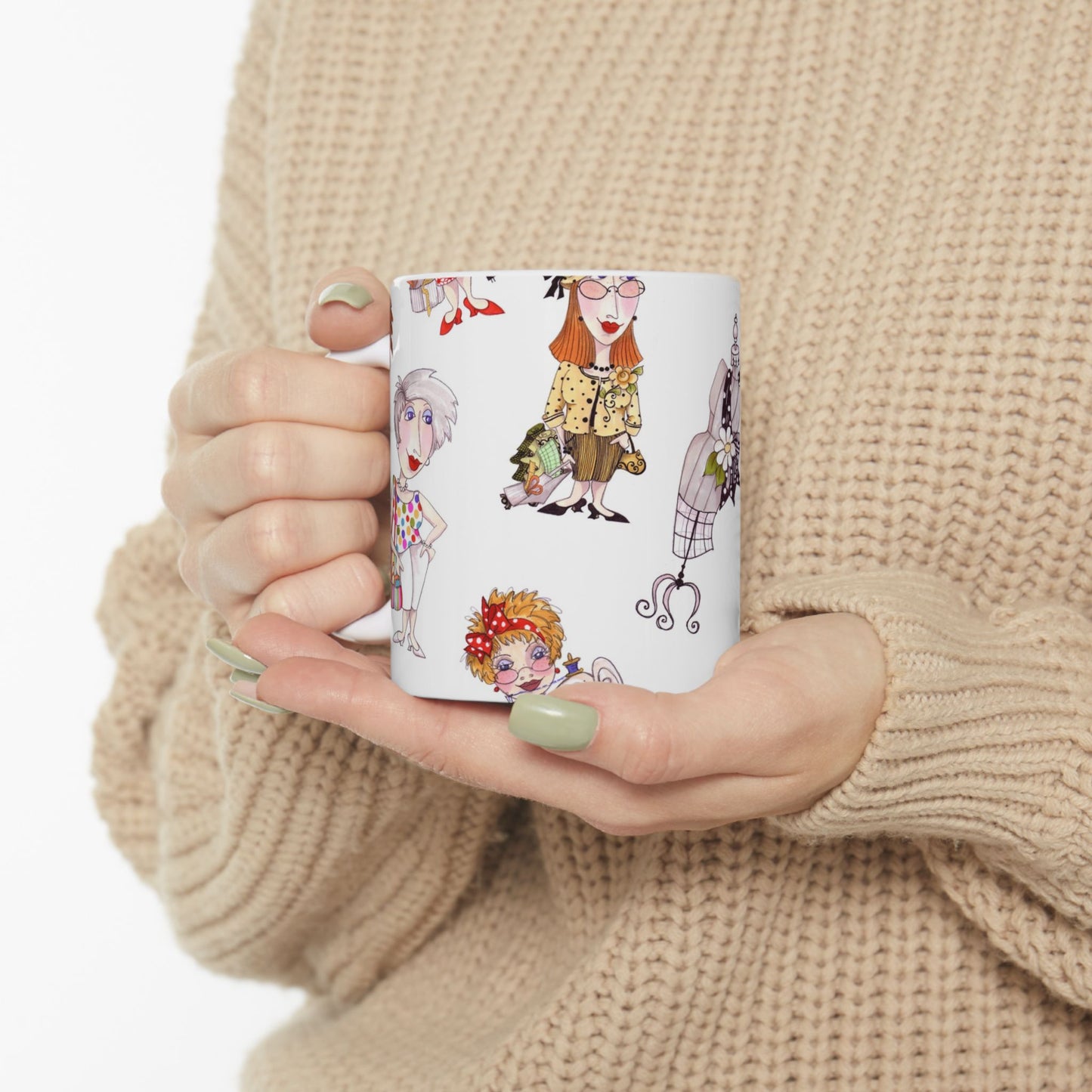 Sewphisticates White Cup