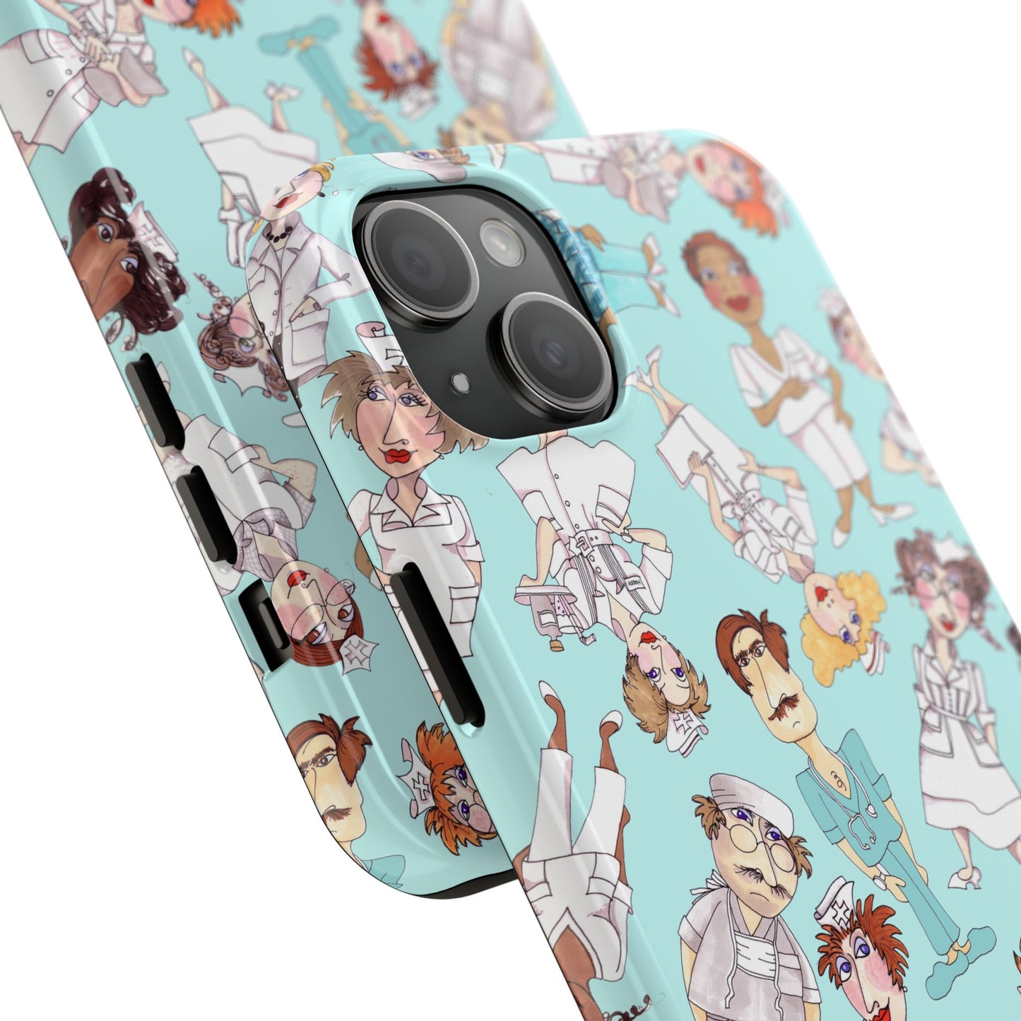 Happy Staff Aqua Phone Case