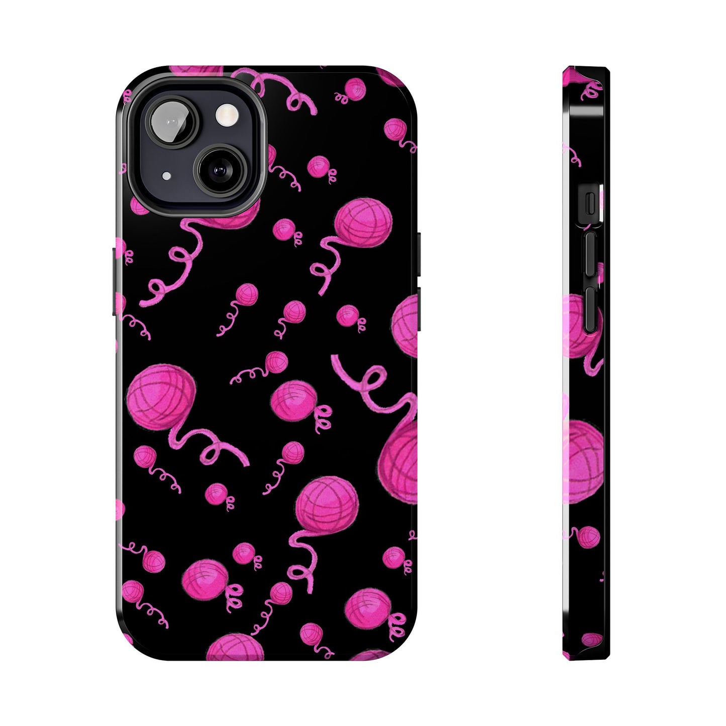 Yarniverse Black / Pink Phone Case