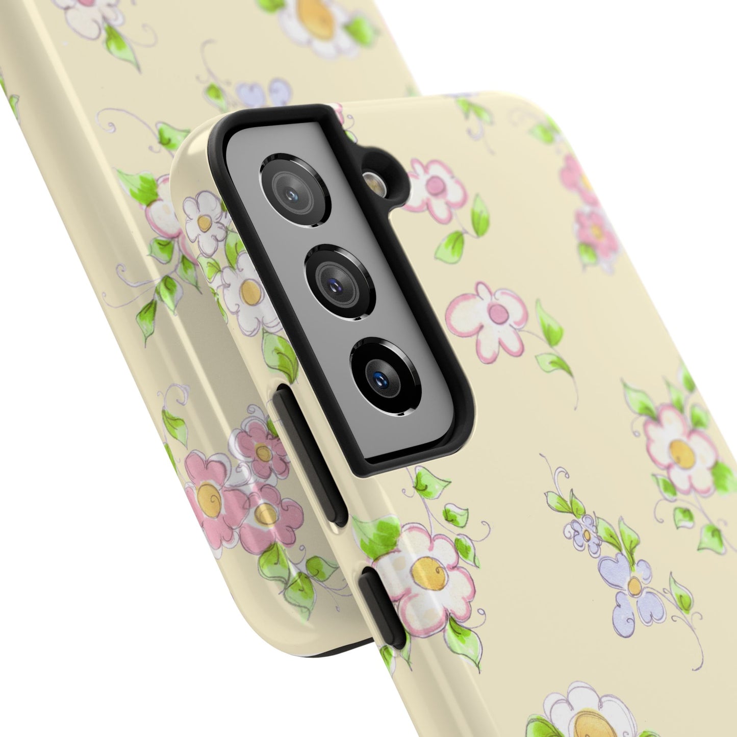 Precious Posies Yellow Phone Case