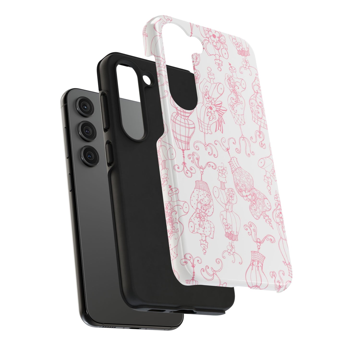 Mannequinique White / Pink Phone Case