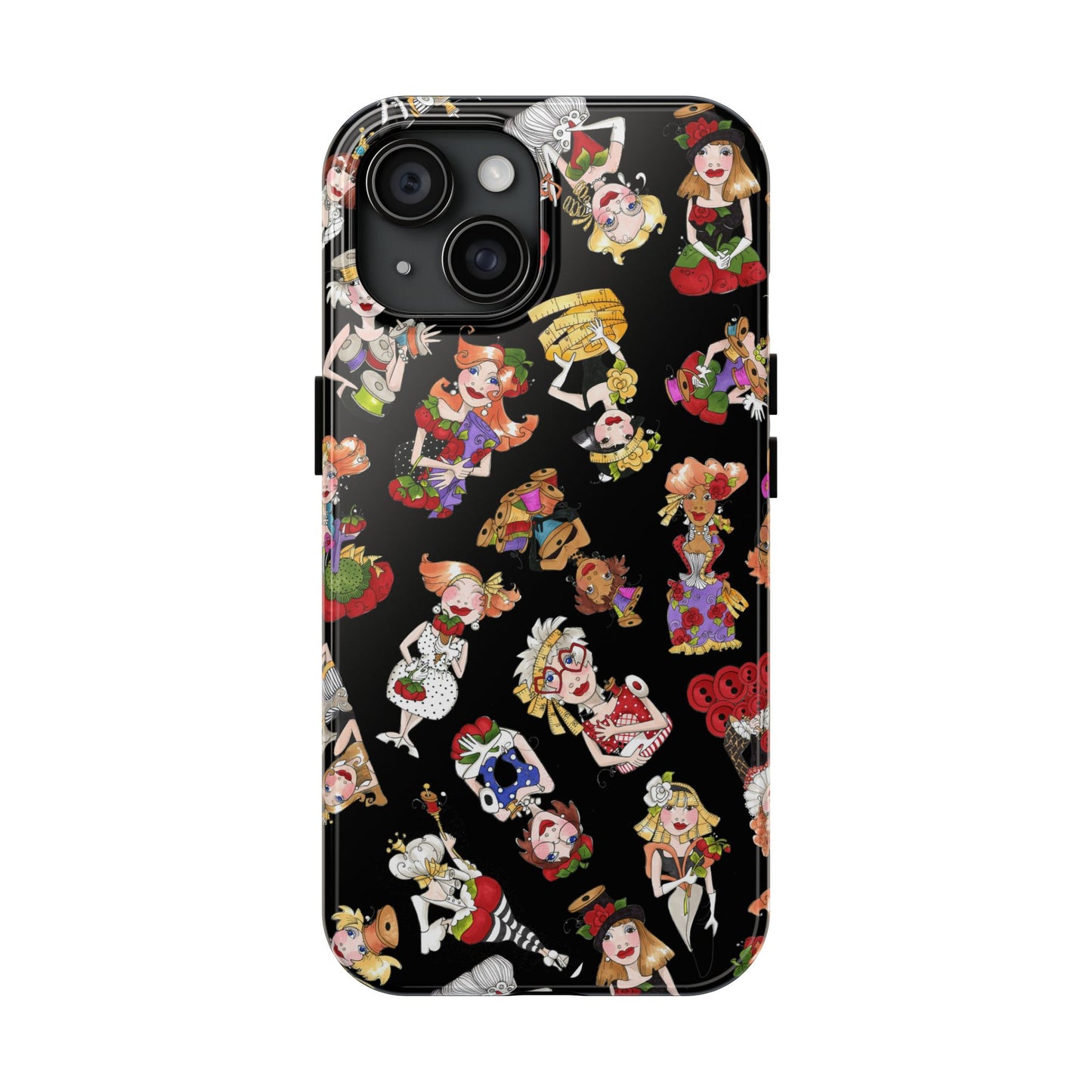 Curious Toss Black Phone Case
