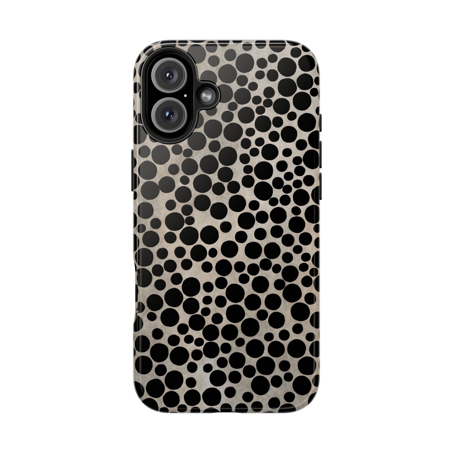 Felt Dots Silver Phone Case