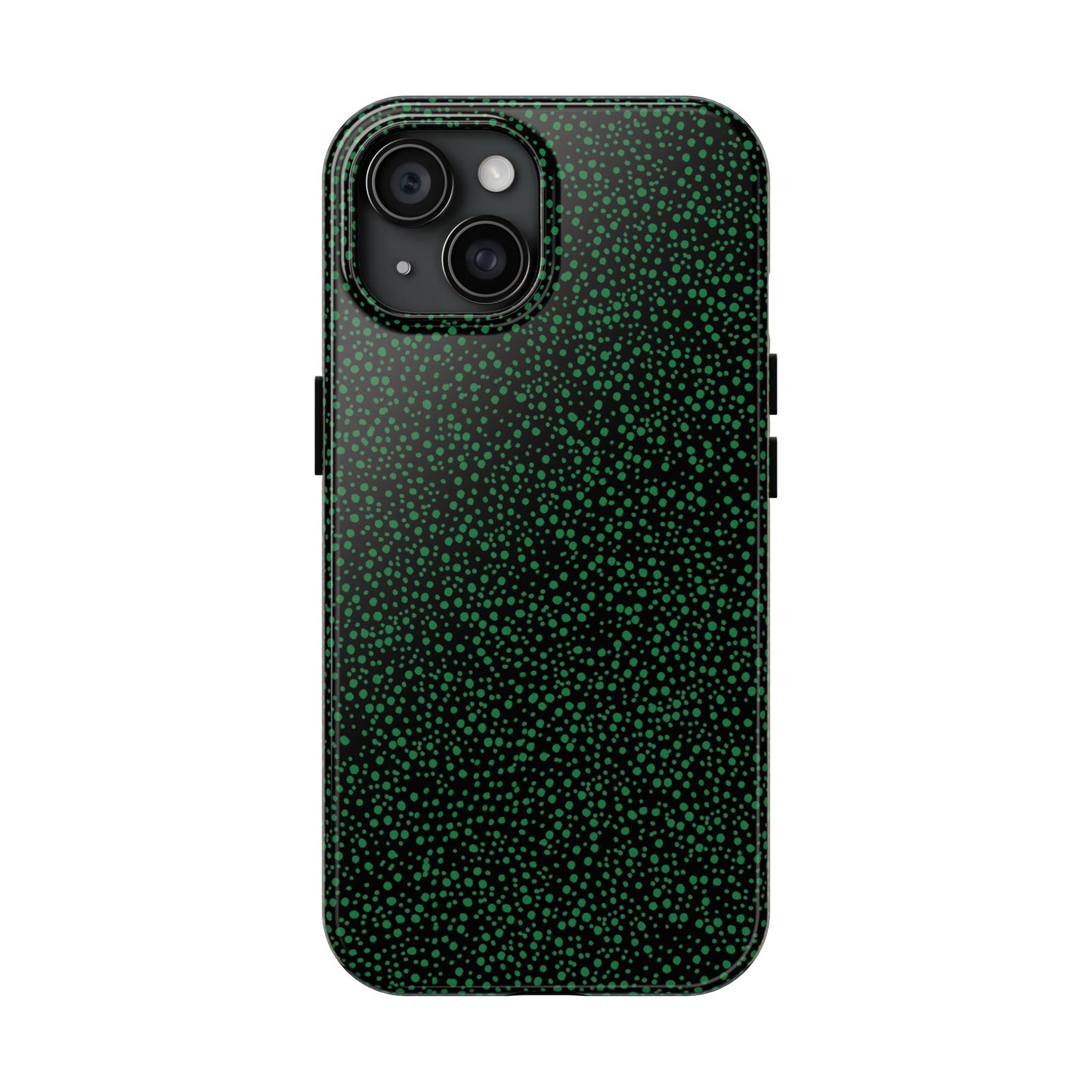 Confetti Black / Green Phone Case