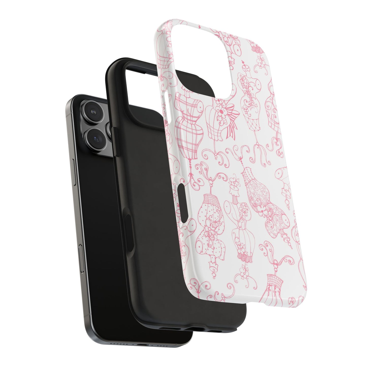 Mannequinique White / Pink Phone Case