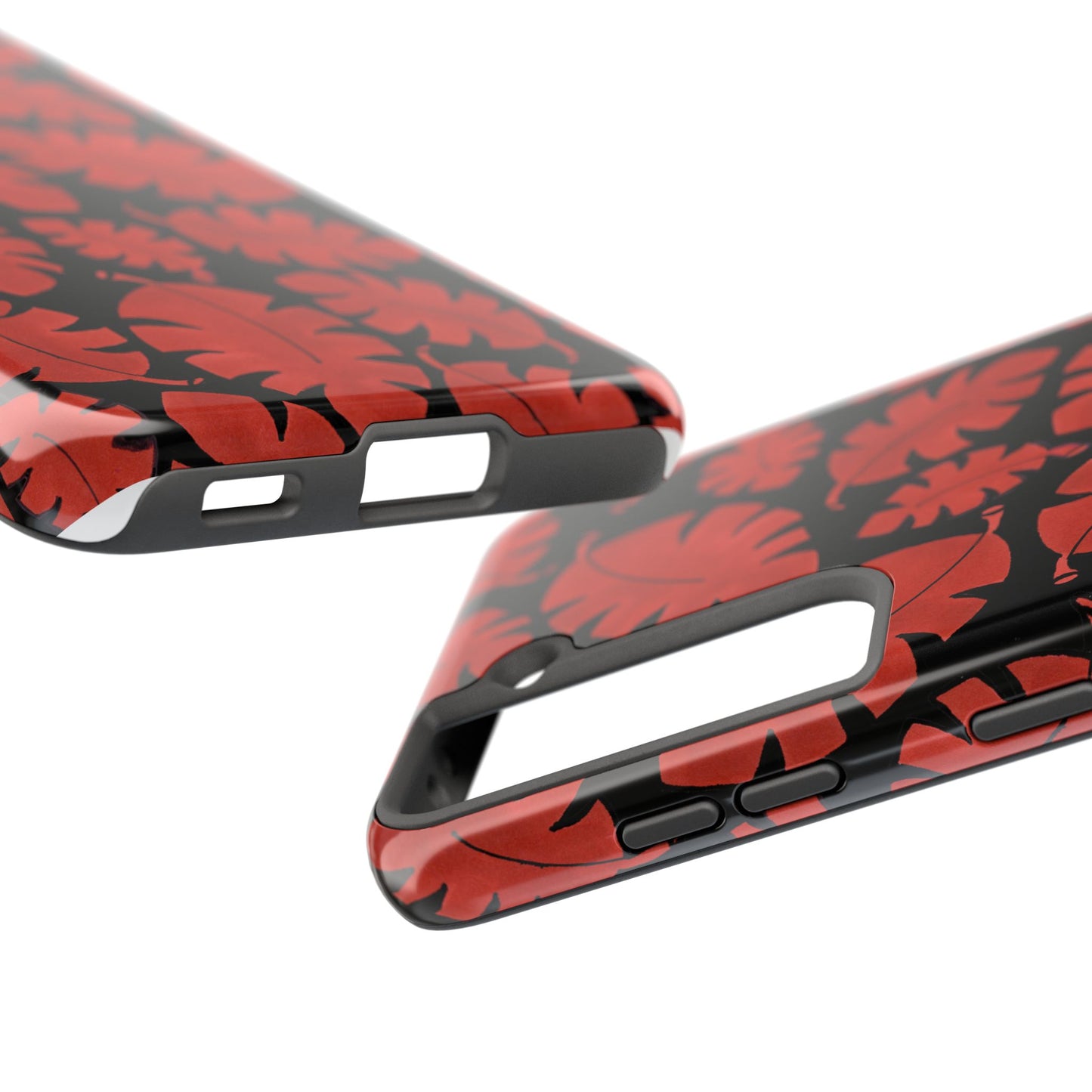Red Bananas Black Phone Case