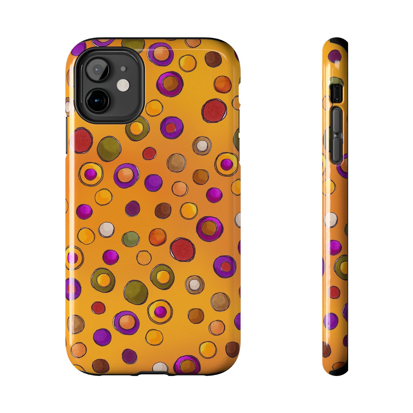 Double Dot Yellow Phone Case