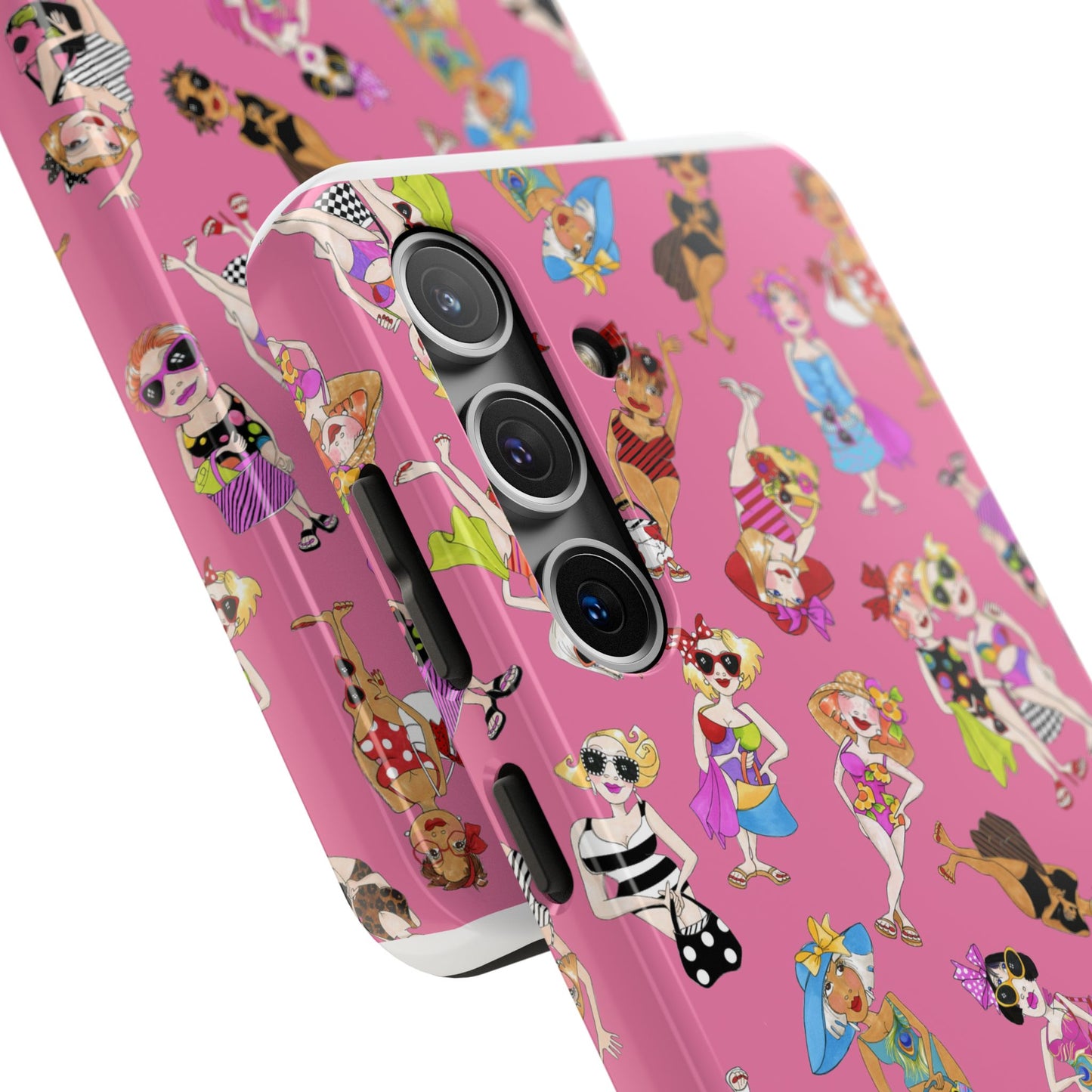 Tossed Beauties Pink Phone Case