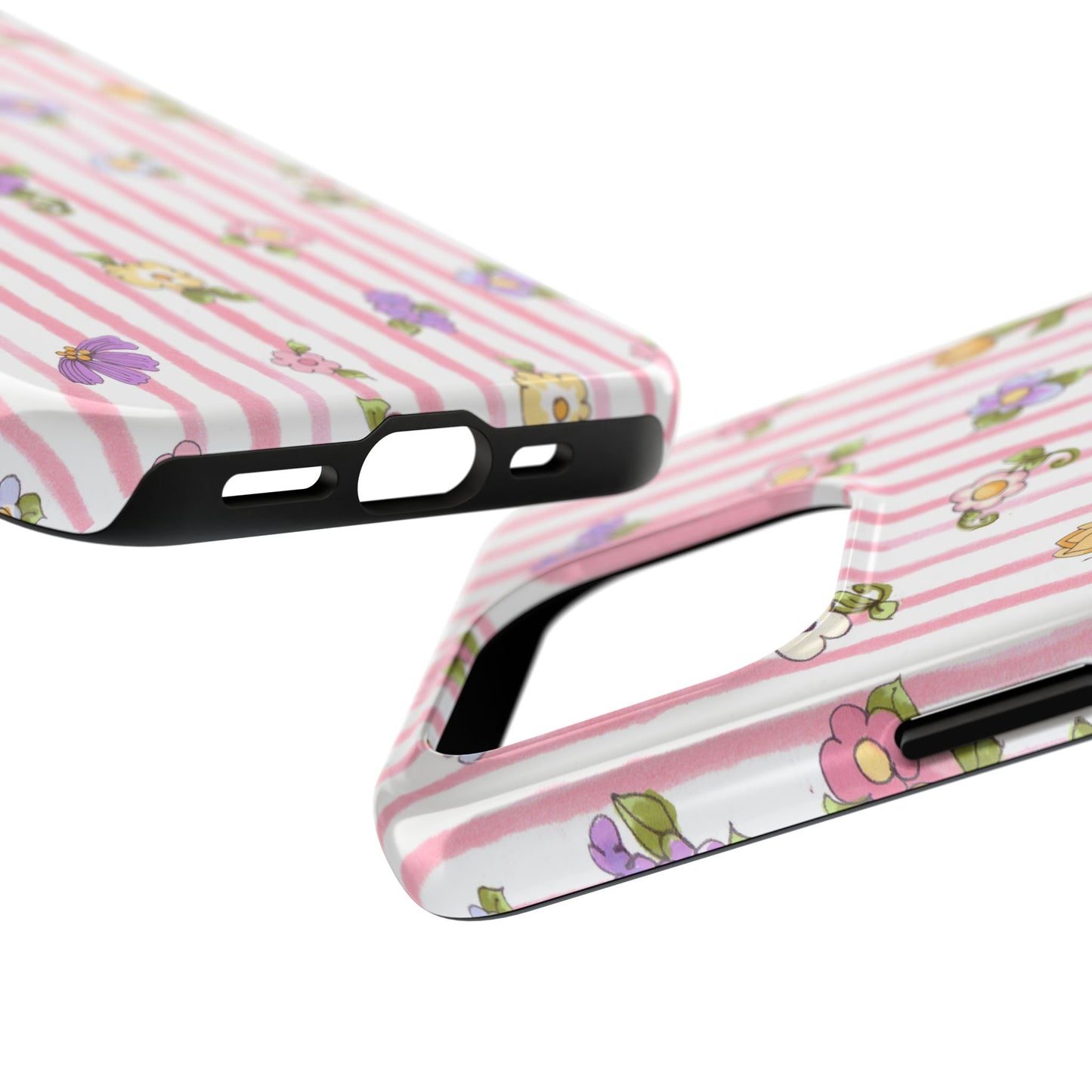 Pretty Posie Stripe Phone Case
