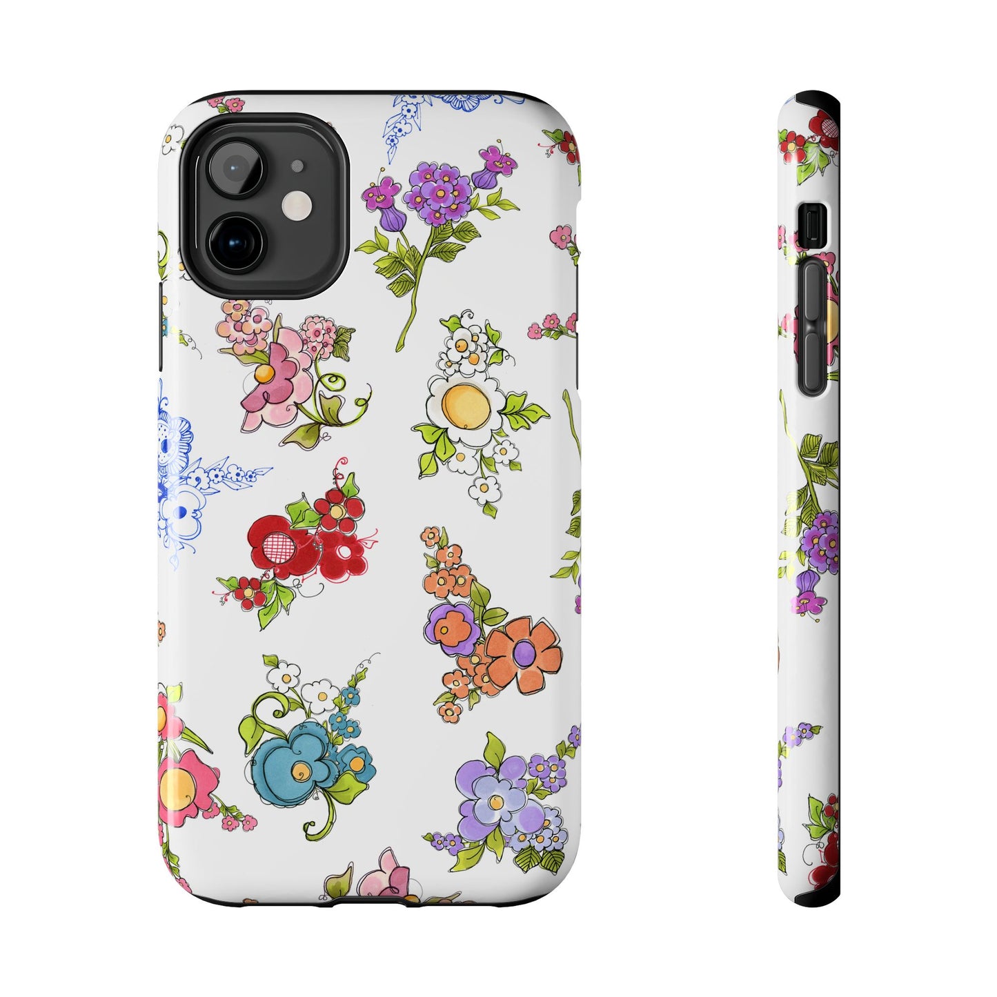 Mixed Bouquets White Phone Case