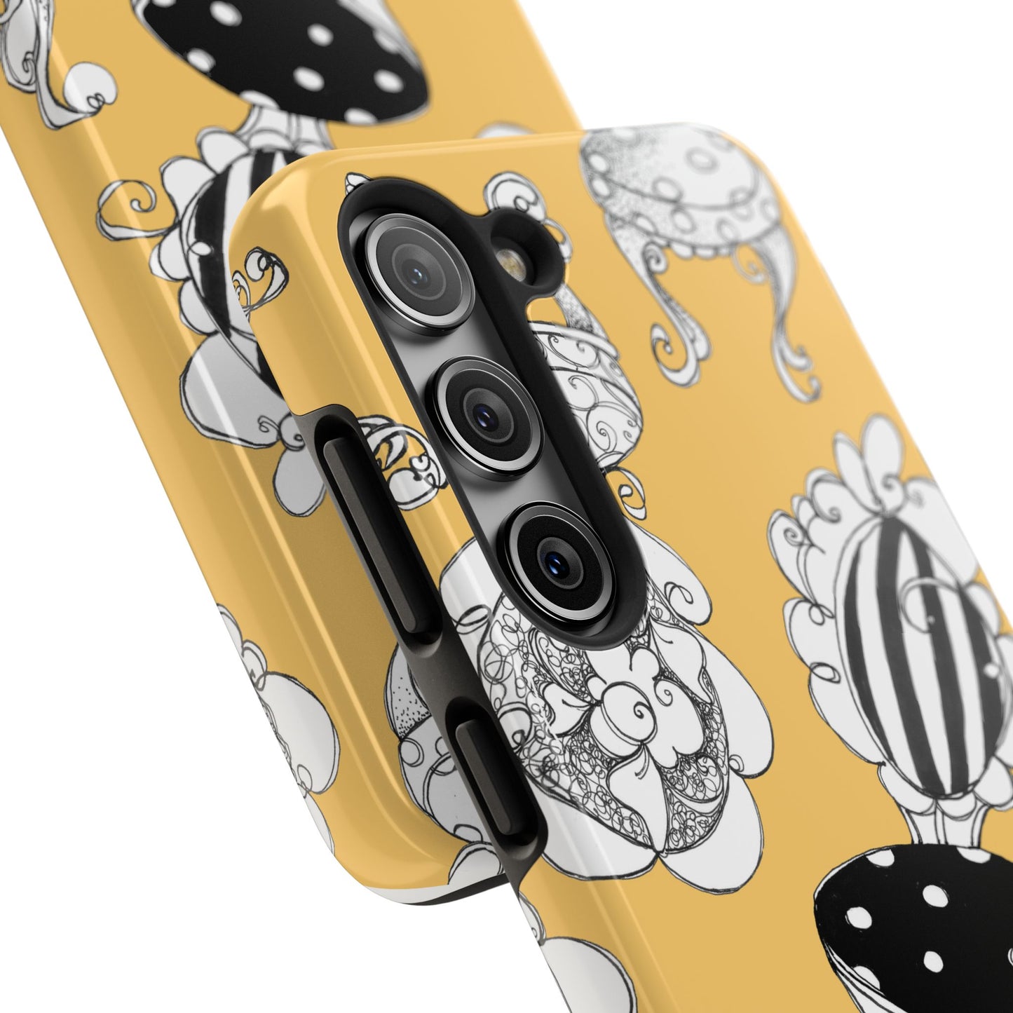 Bistro Chairs Yellow Phone Case