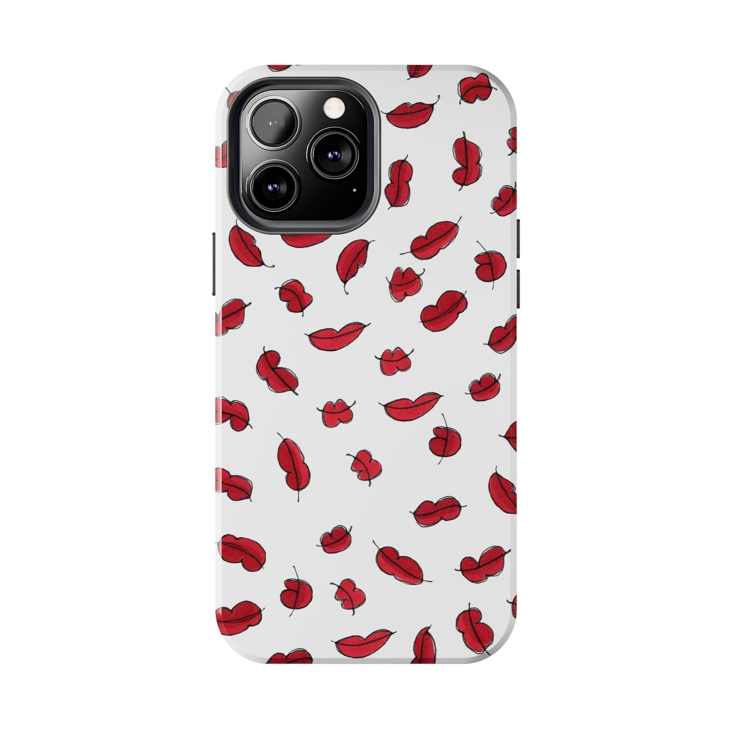 Lotsa Lips White Phone Case