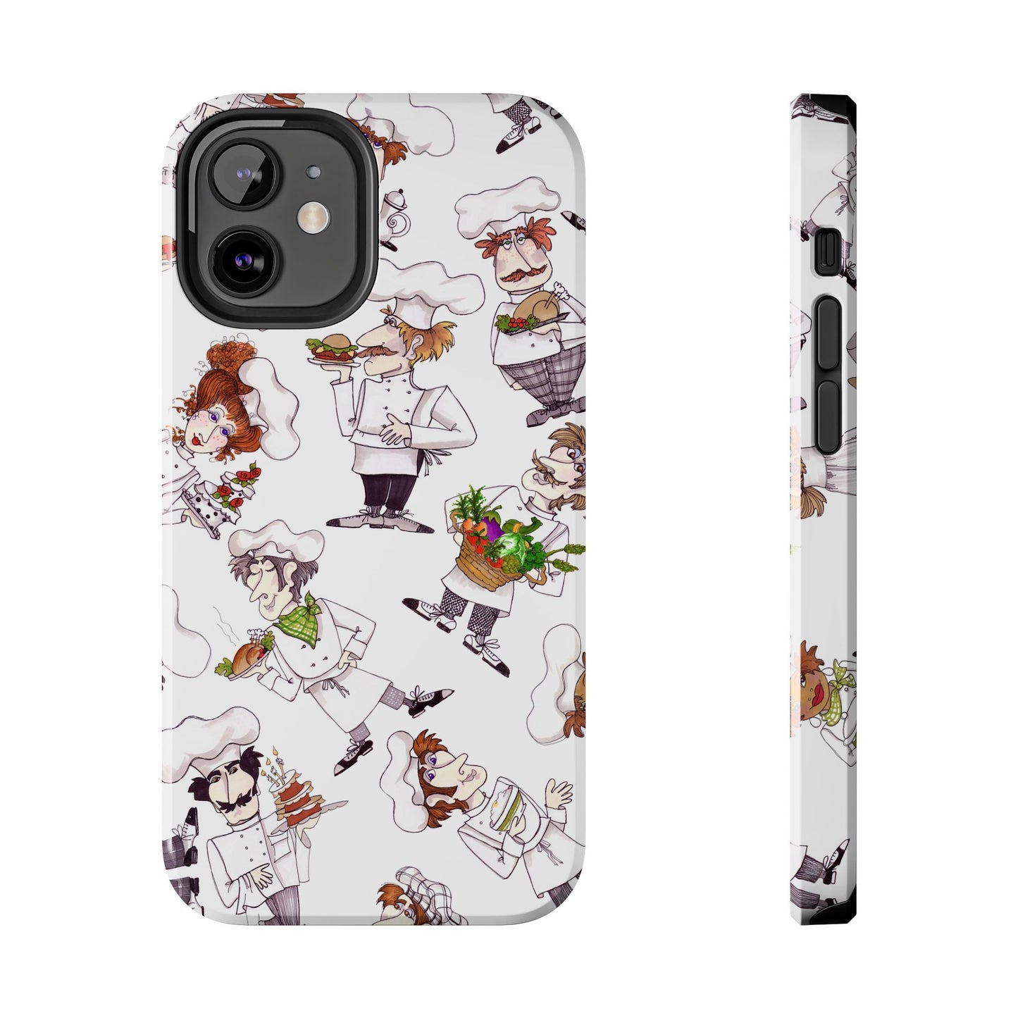 Tossed Chefs White Phone Case