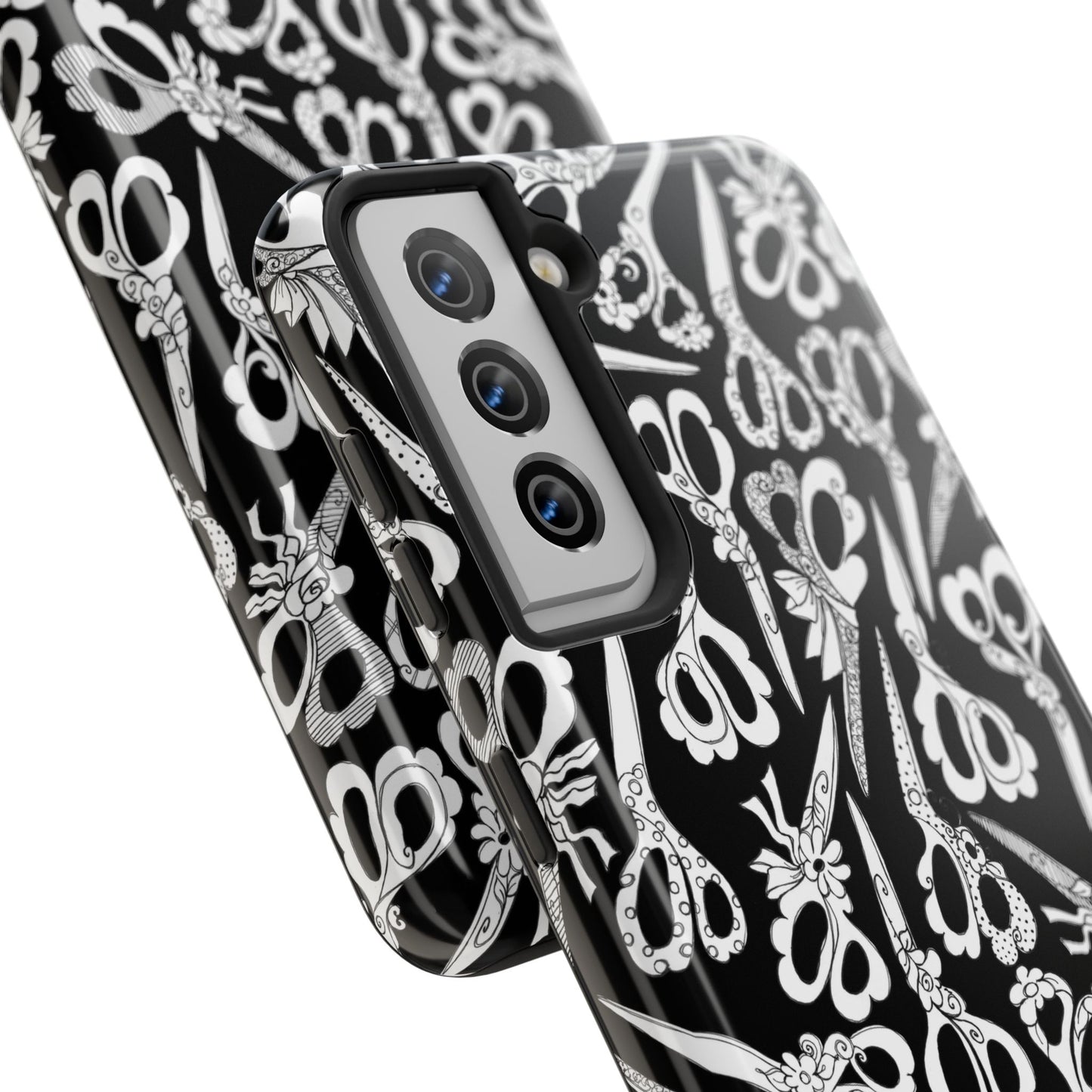 Scissor Blizzard Black Phone Case