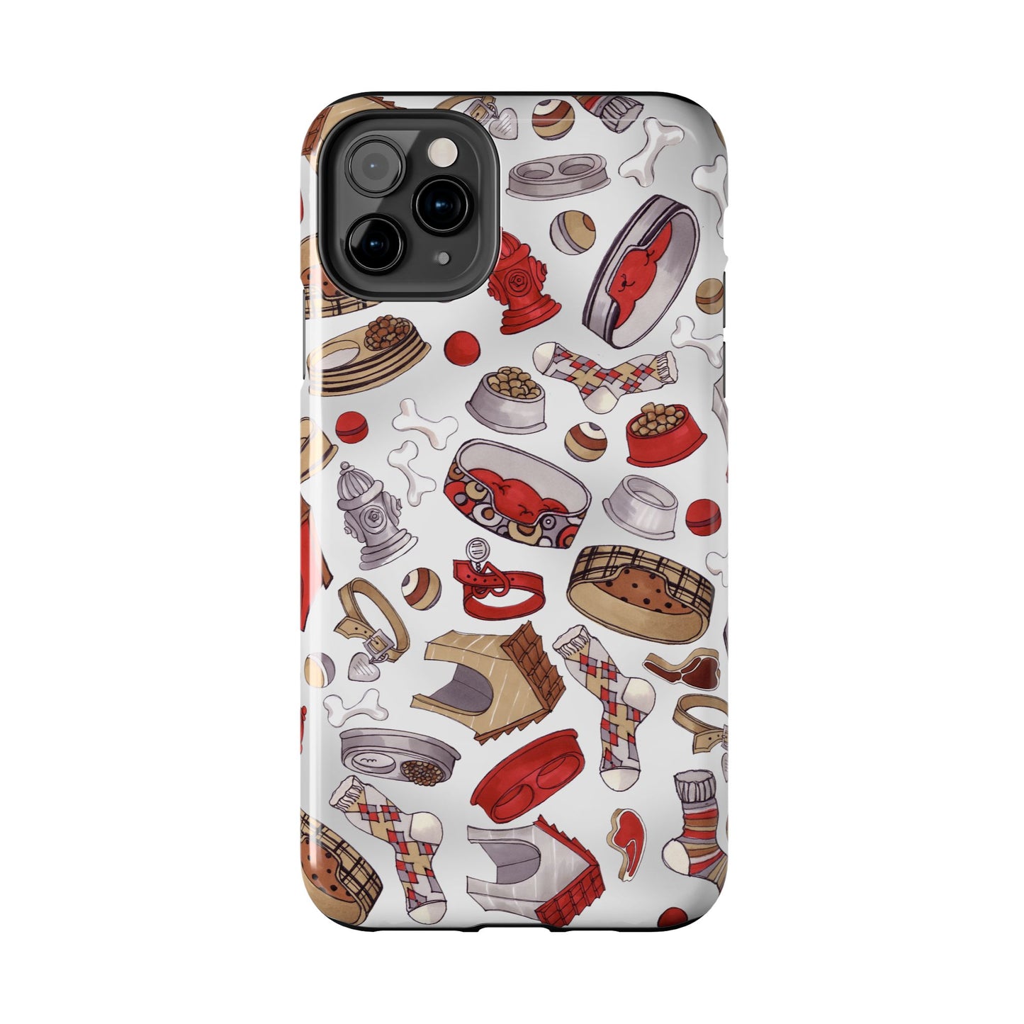 Doggie Stuff Gray Phone Case
