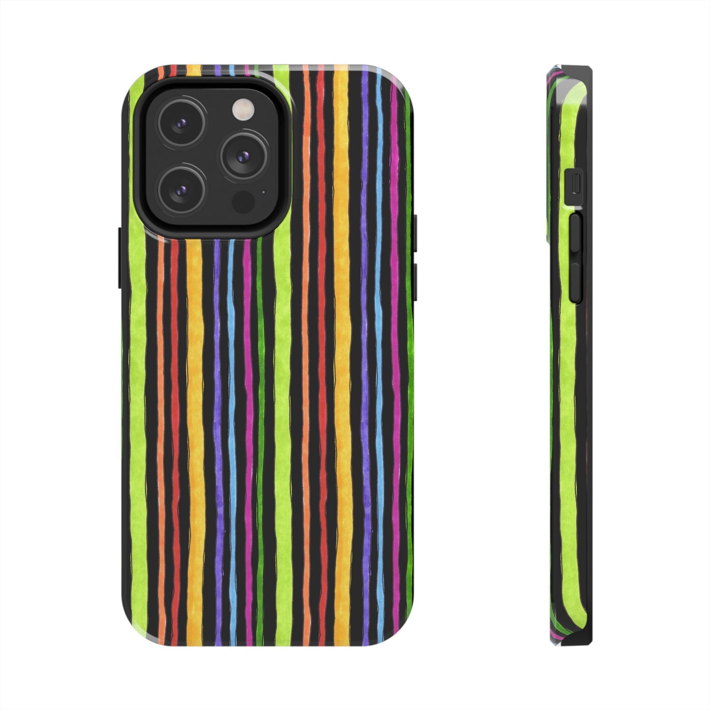 Stripe Fancy Black Phone Case