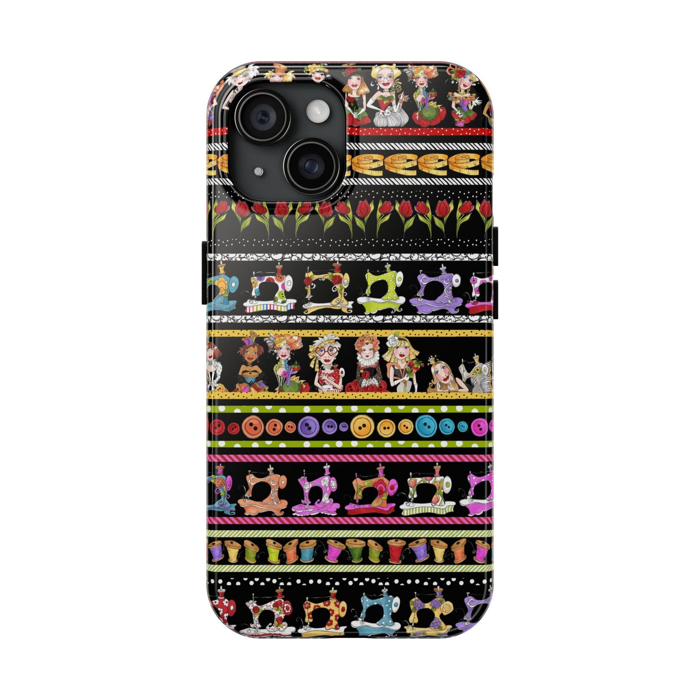 Curious Border Black Phone Case