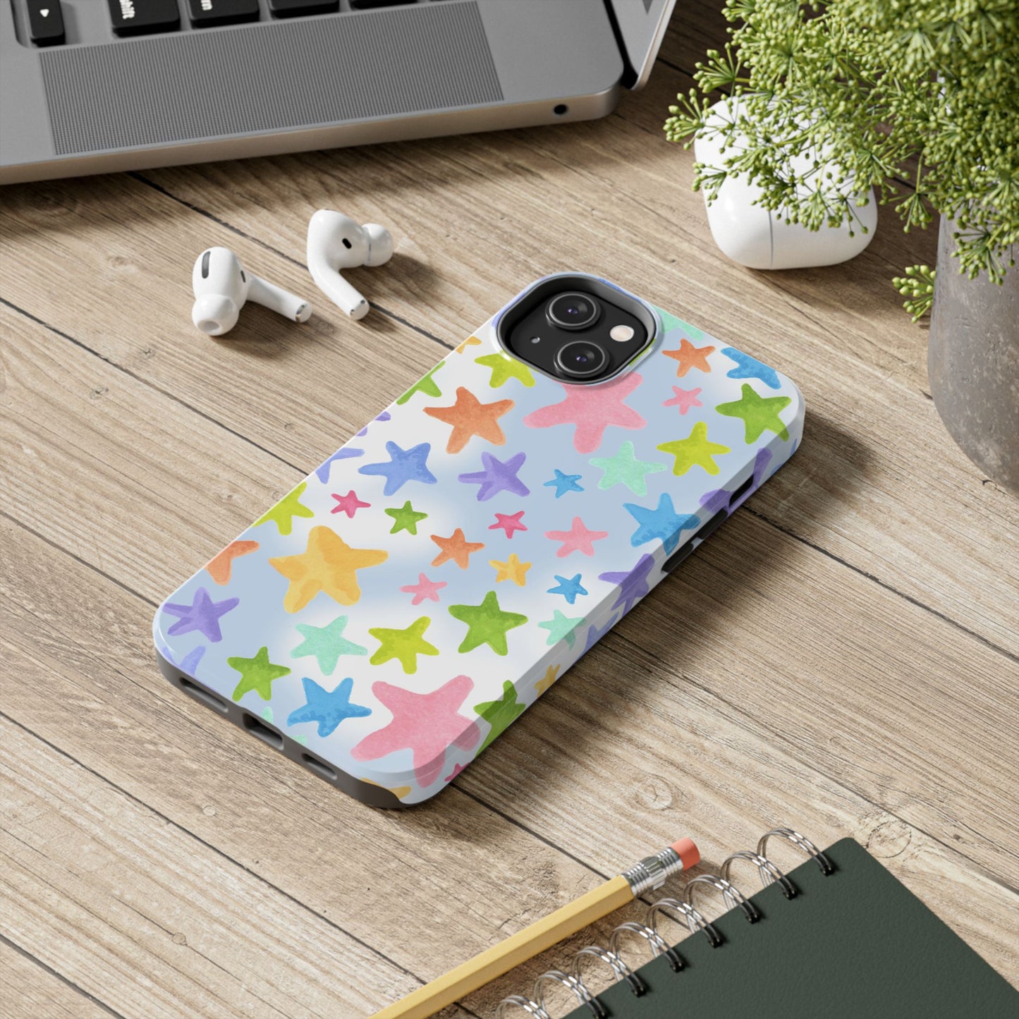 Happy Stars Blue Sky Phone Case