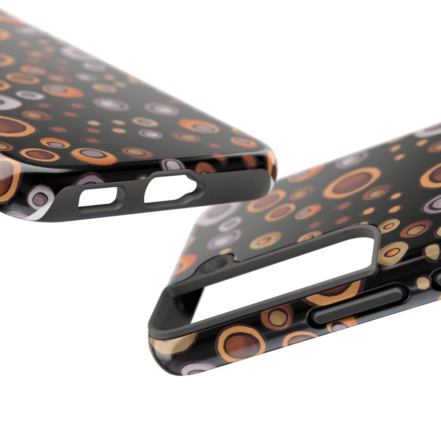 Doggy Dots Black Phone Case