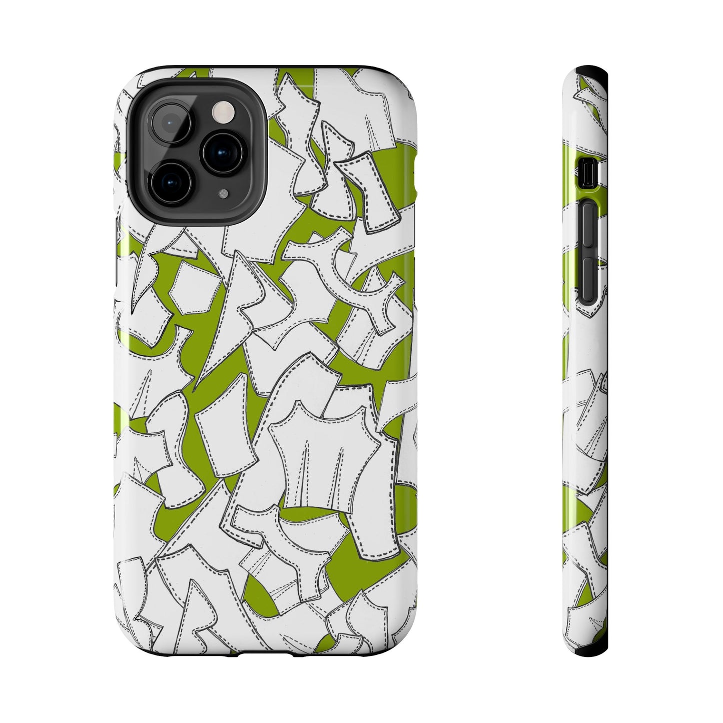 Pattern Pieces Chartreuse Phone Case