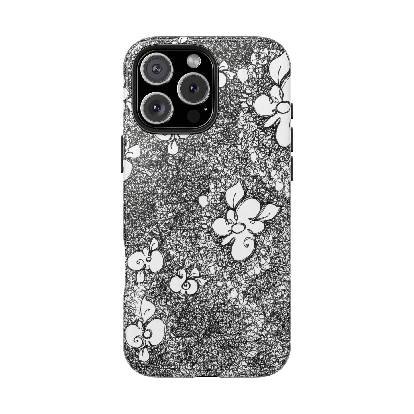 Flower Scribbles Phone Case