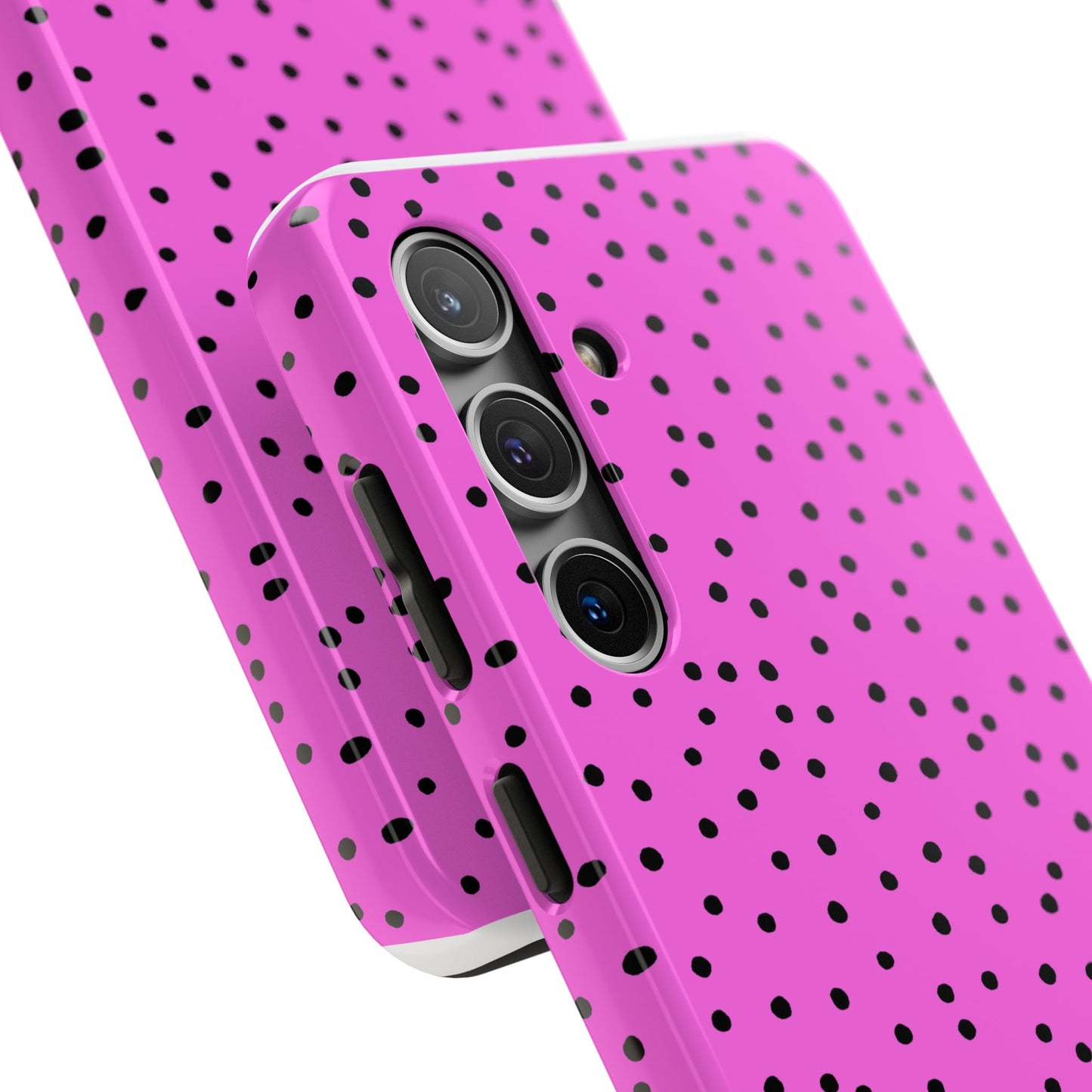 Dinky Dots Hot Pink / Black Phone Case