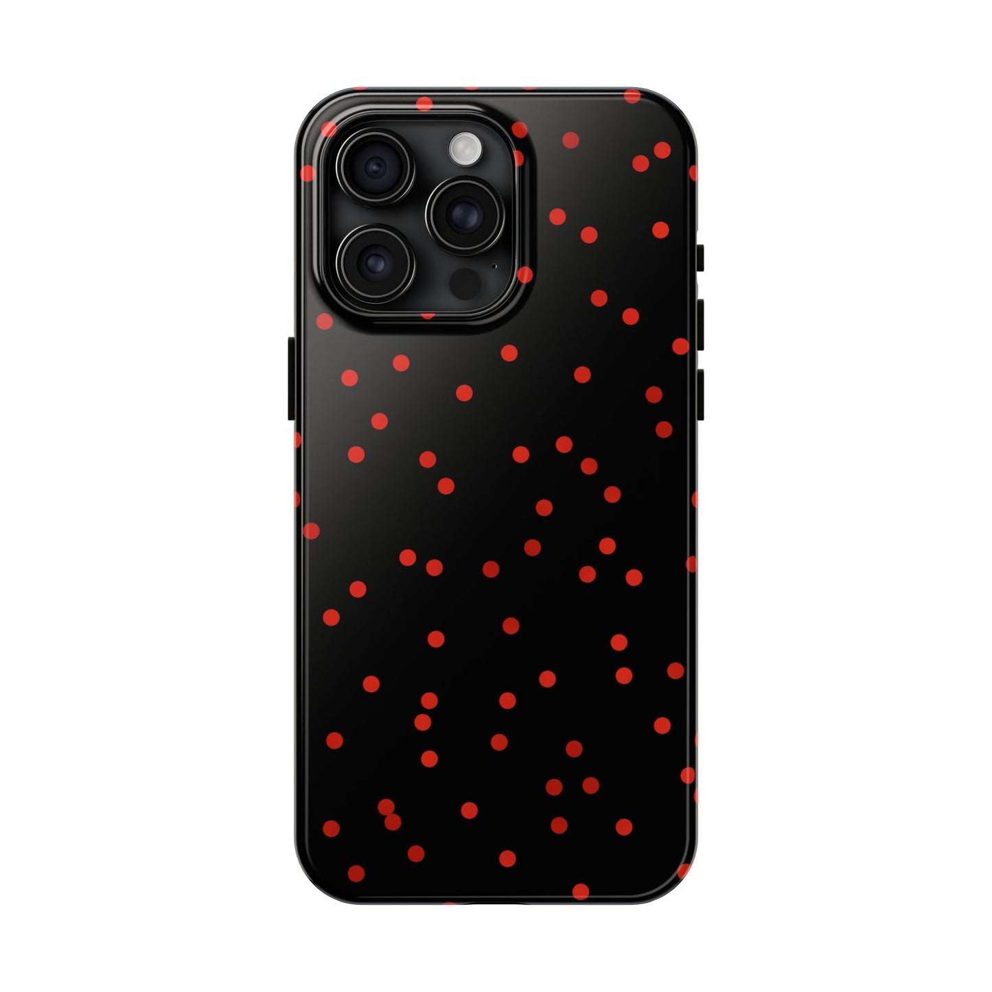 Space Dots Black / Red Phone Case