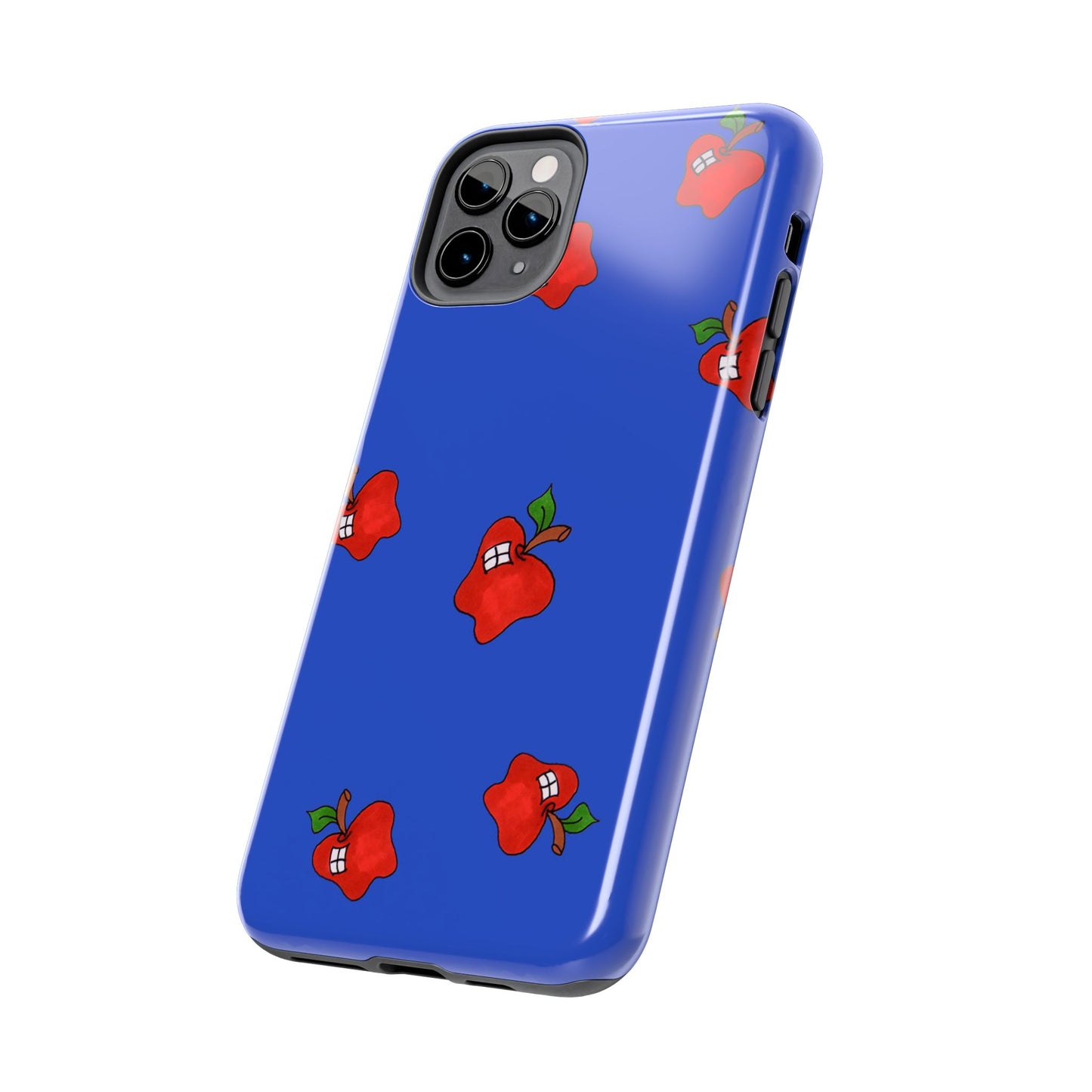 Flying Apples Blue Phone Case