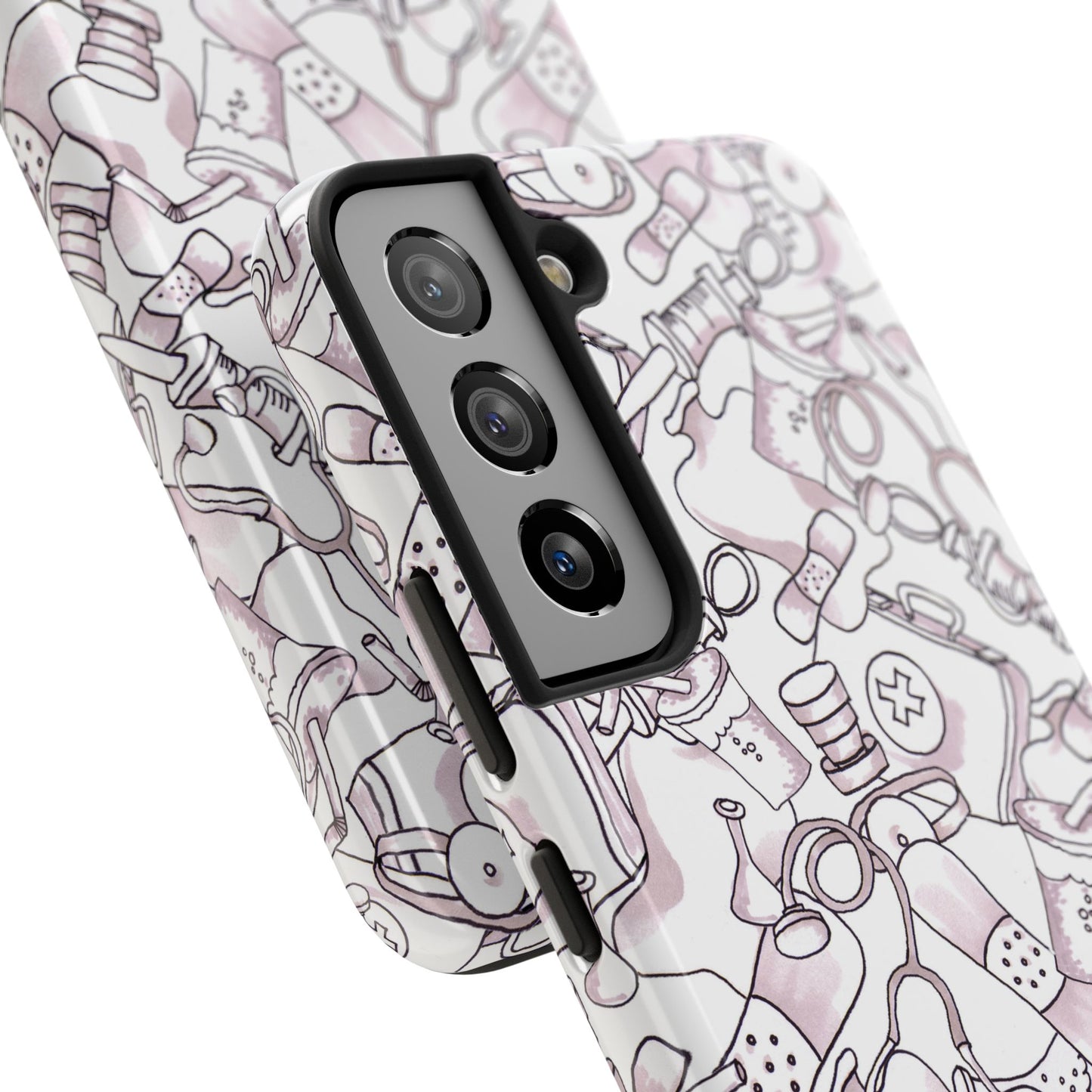 Med Stuff White Phone Case