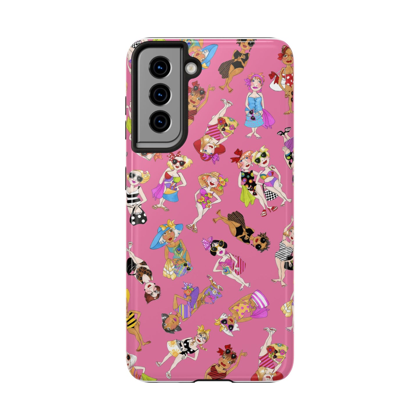 Tossed Beauties Pink Phone Case