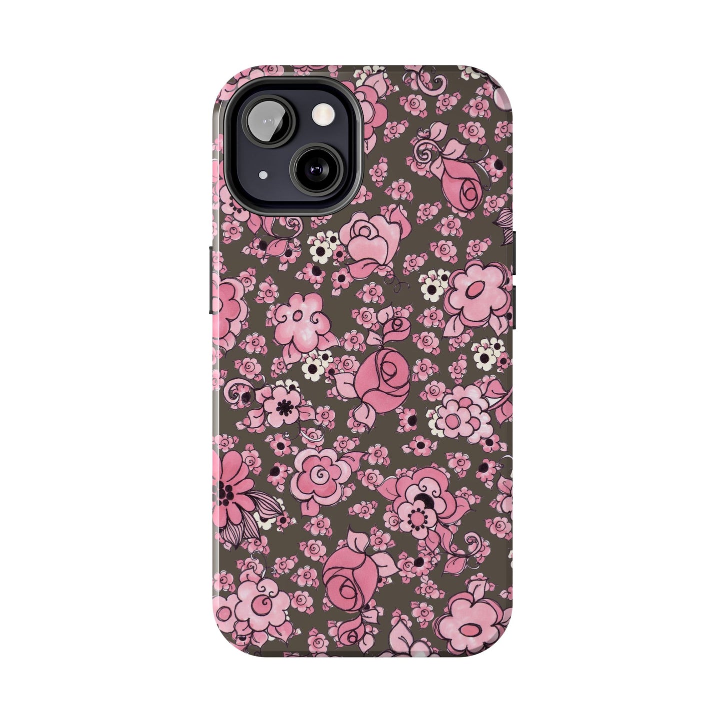 Profuse Posies Mocha Phone Case